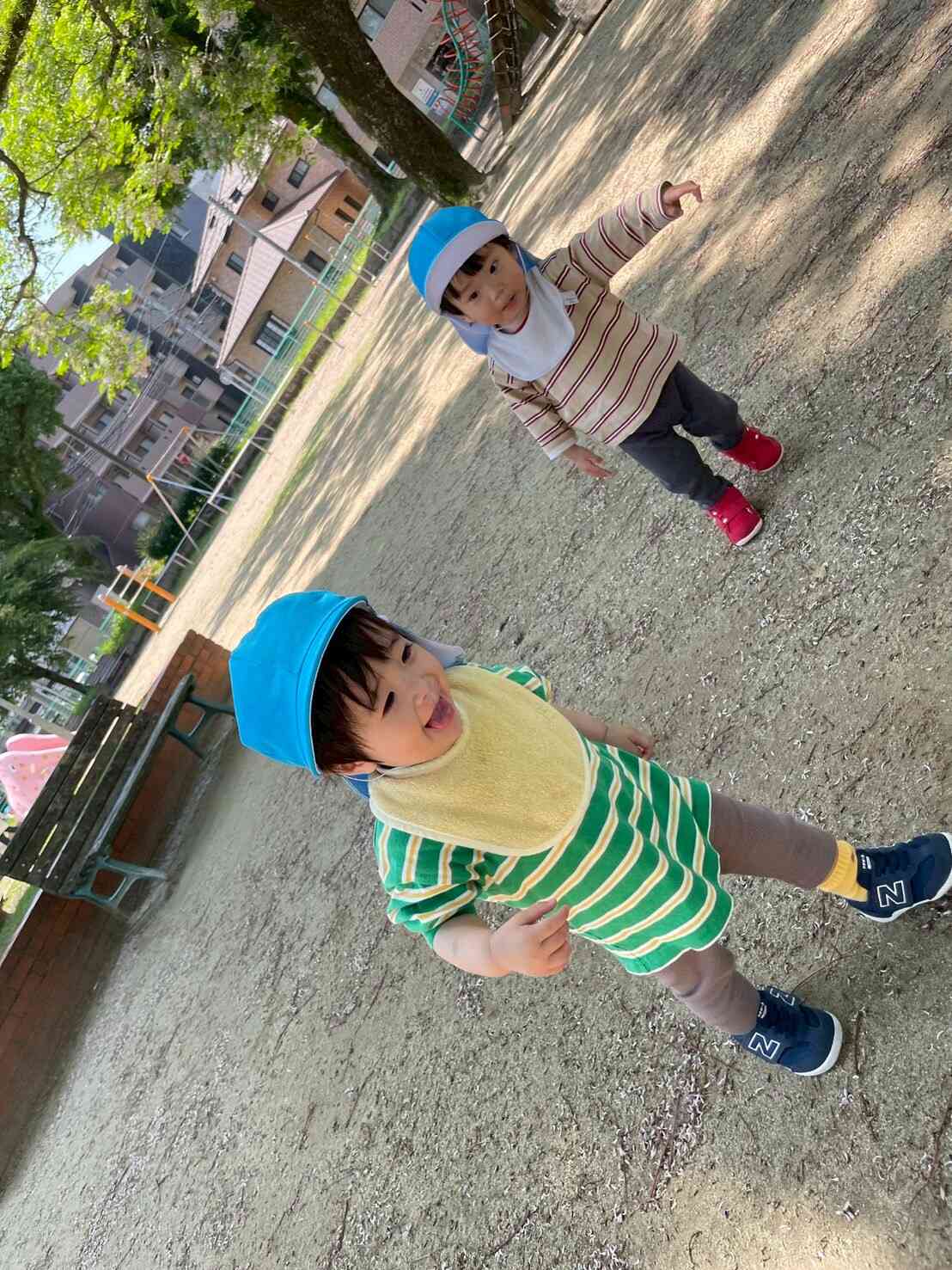 色々なものをみつけてずんずん歩いていきます‼