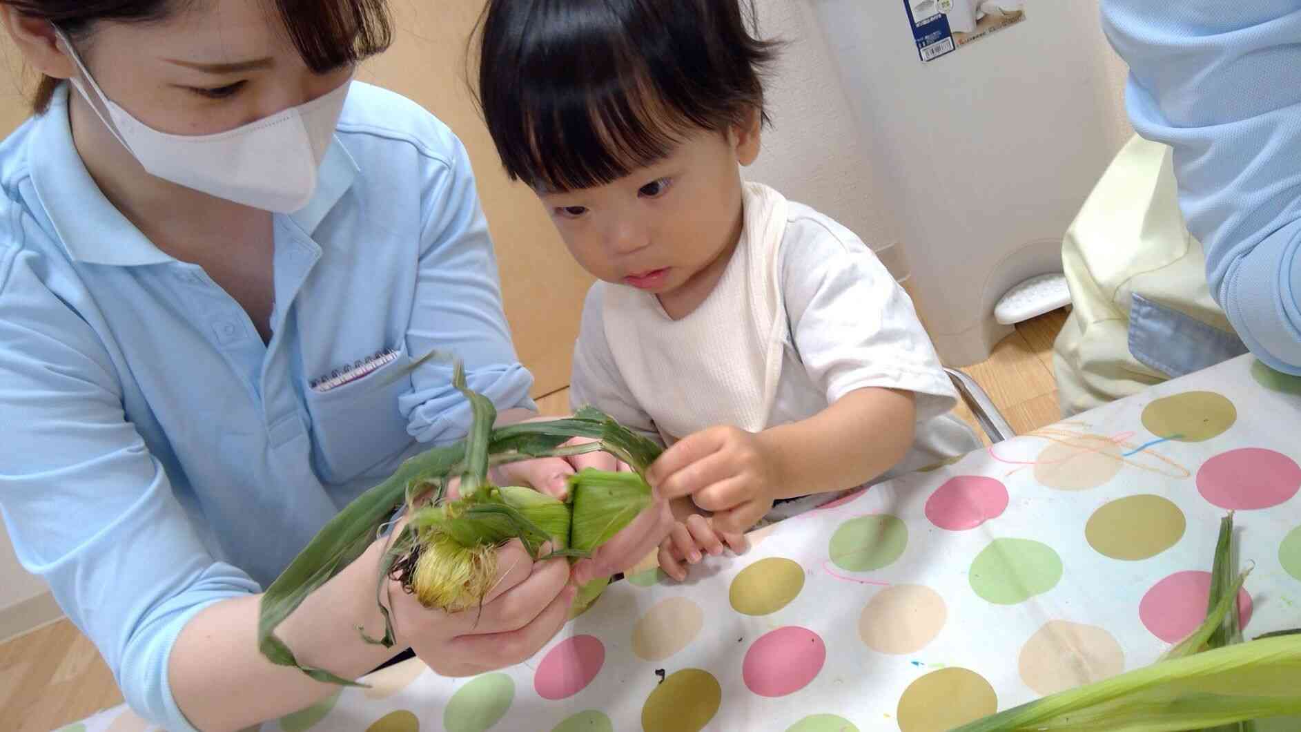 たくさん皮がついているね☆