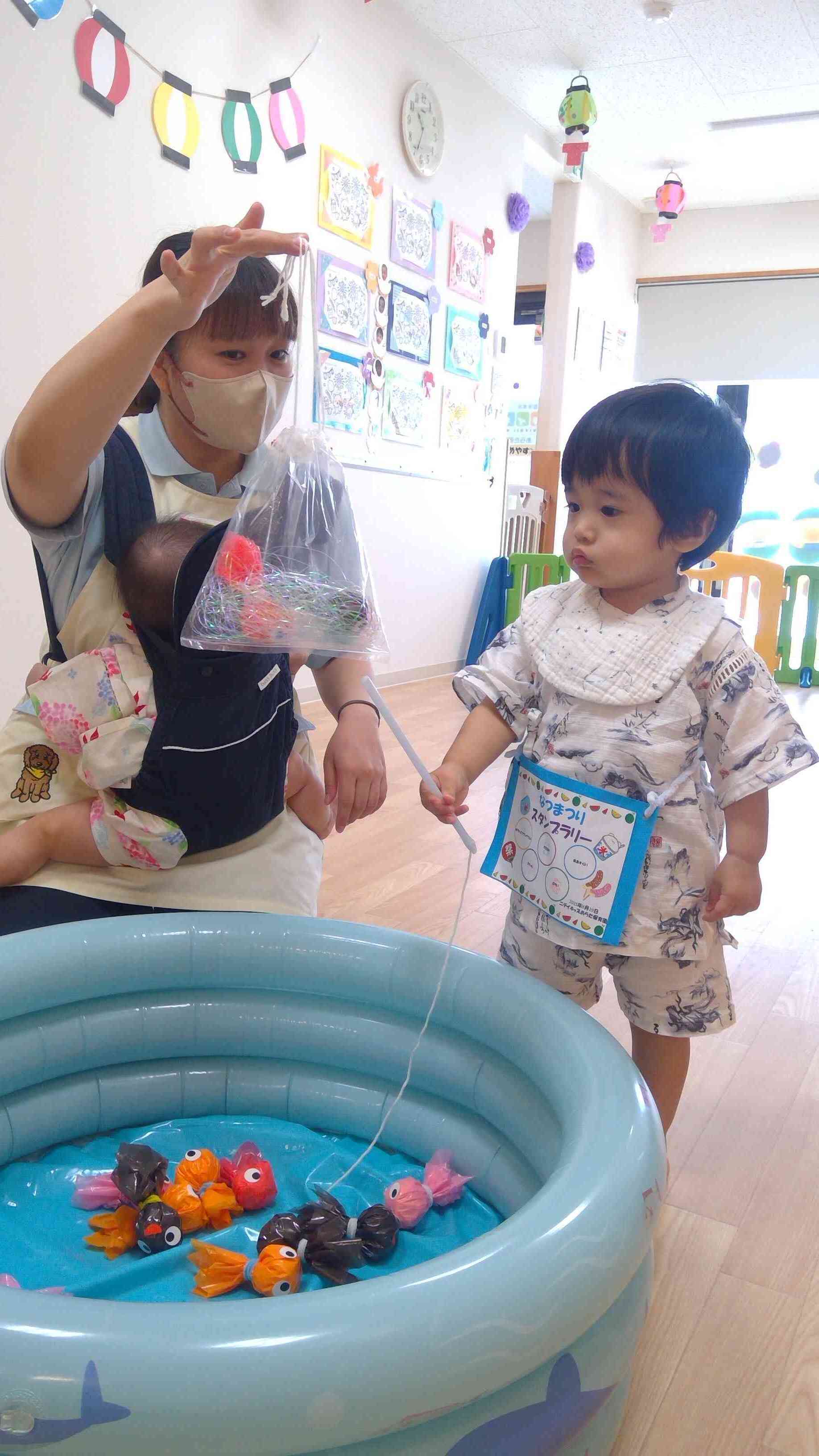 夏祭り♪　『金魚すくい』　★楽しかったね★