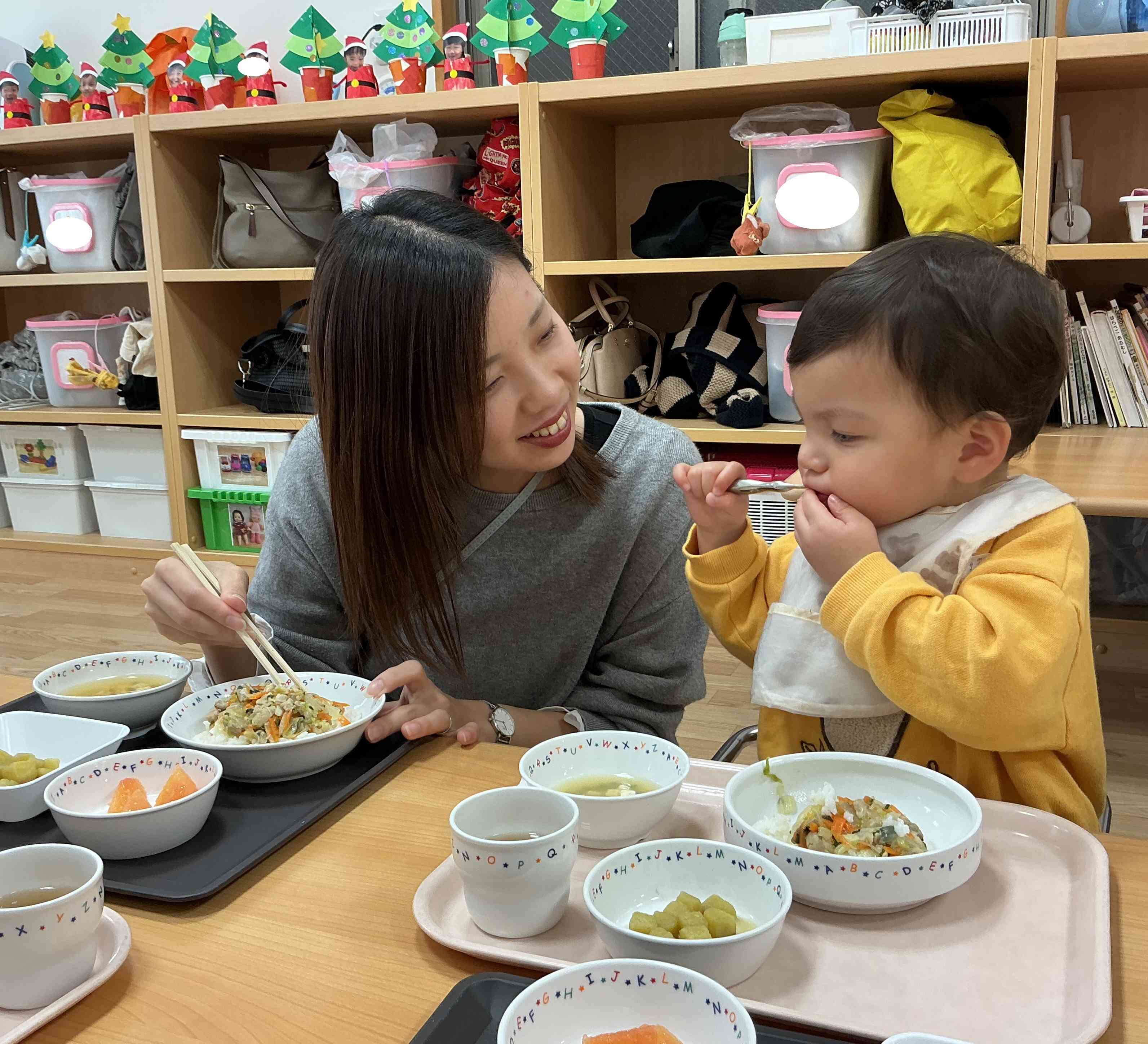 保育参観＆給食試食会（食育）をおこないました。