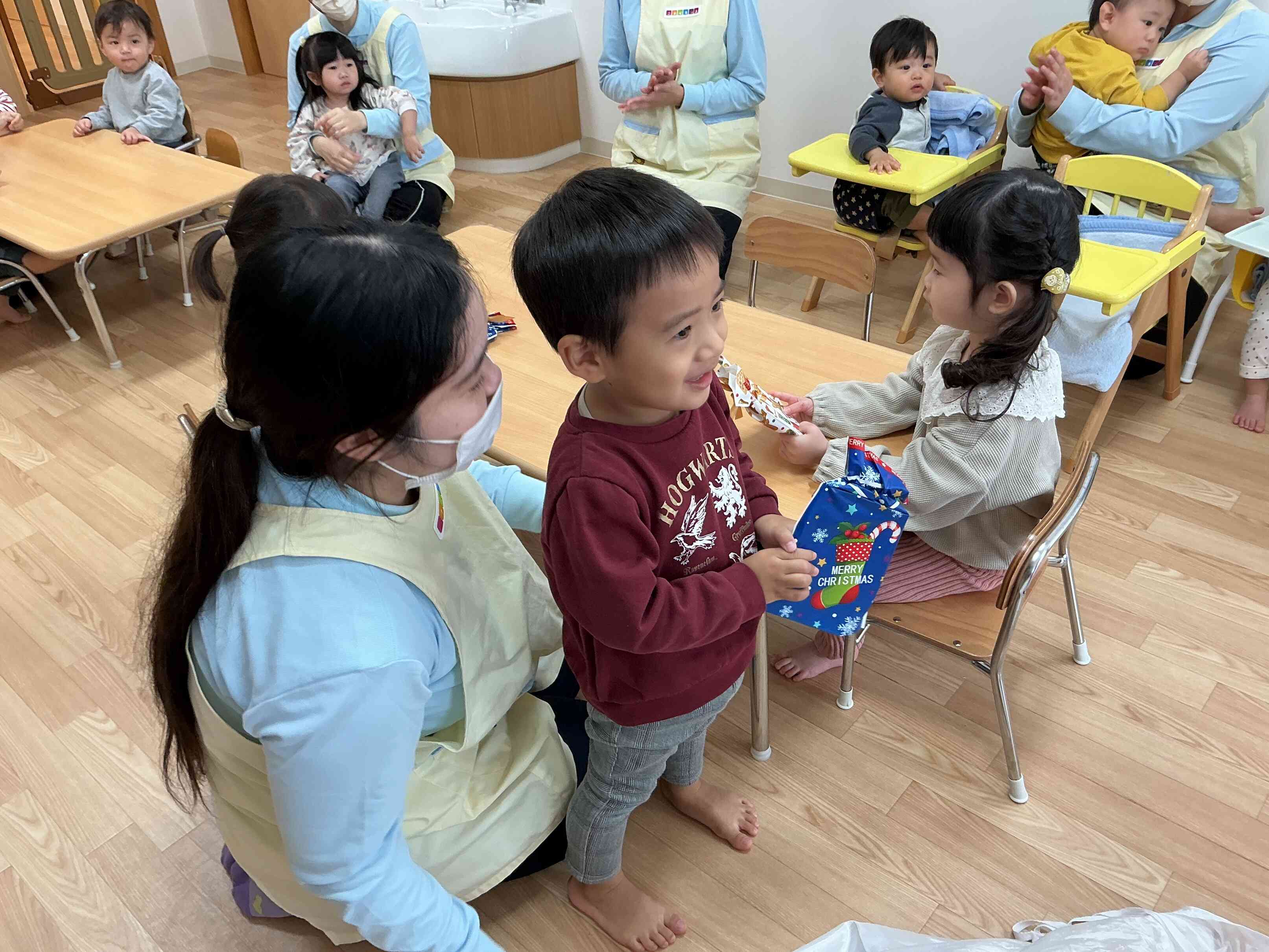 いただいたあとは、『ありがとう‼』と元気よくご挨拶できましたよ(^^♪