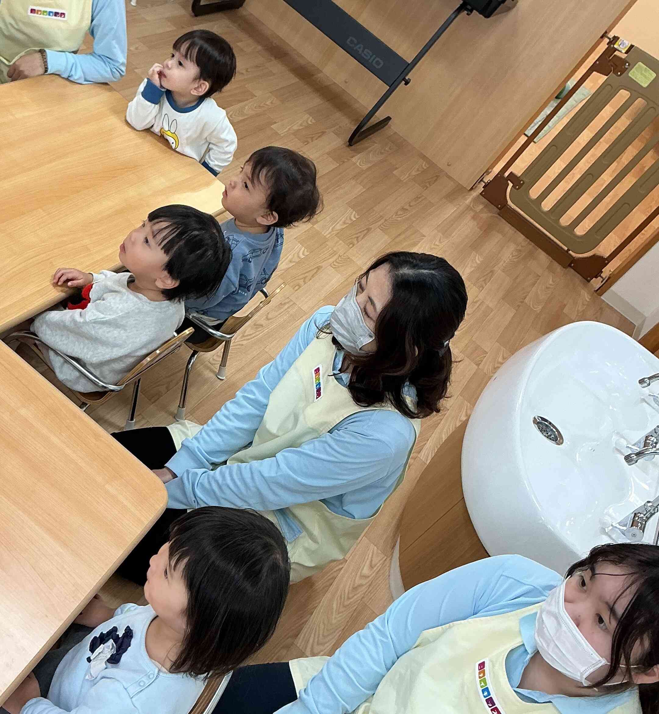 上手にお椅子に座ってお話しを聞けました☆