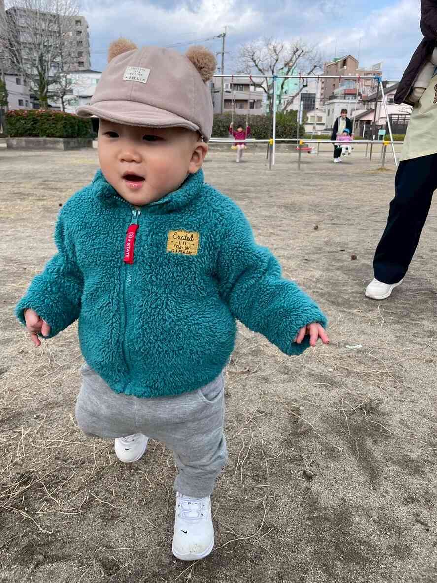 ぼくは元気に歩くことが大好き(^_-)-☆