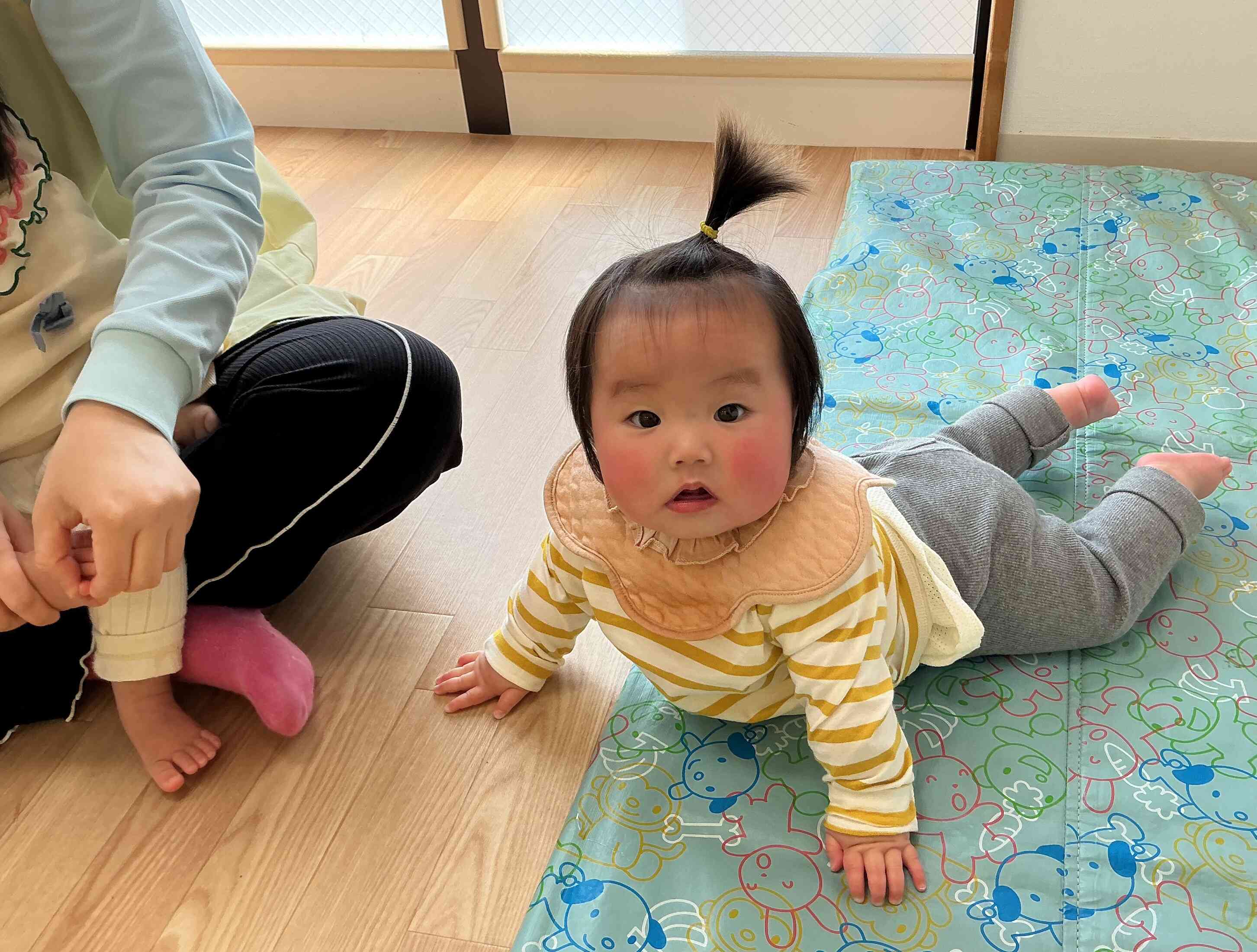 音楽が聞こえたらニコニコです(^_-)-☆