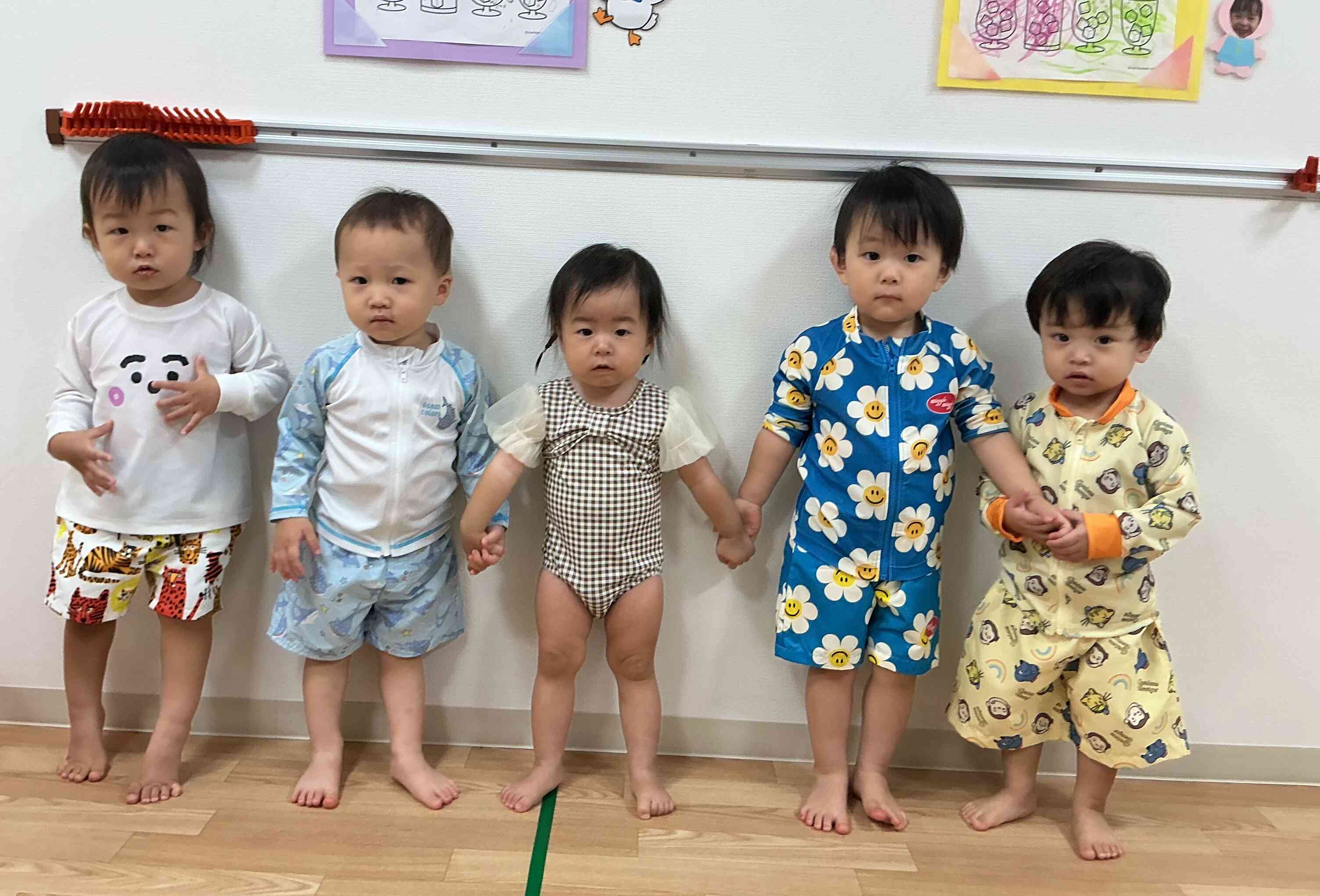 プール開き(^^♪