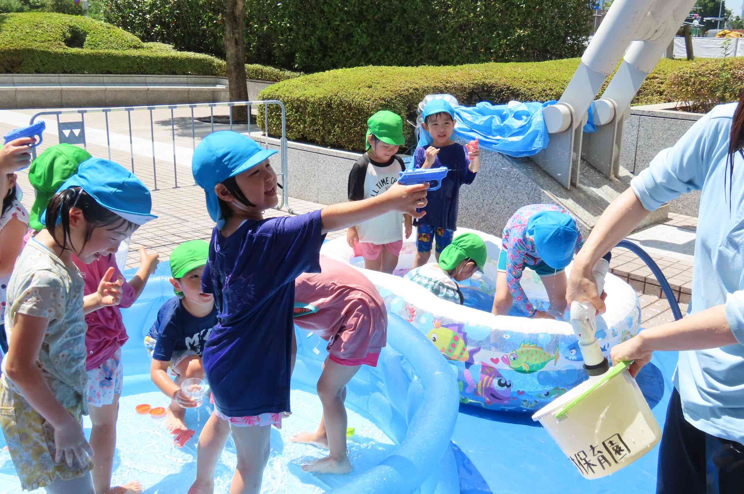 顔に水がかかっても大丈夫!