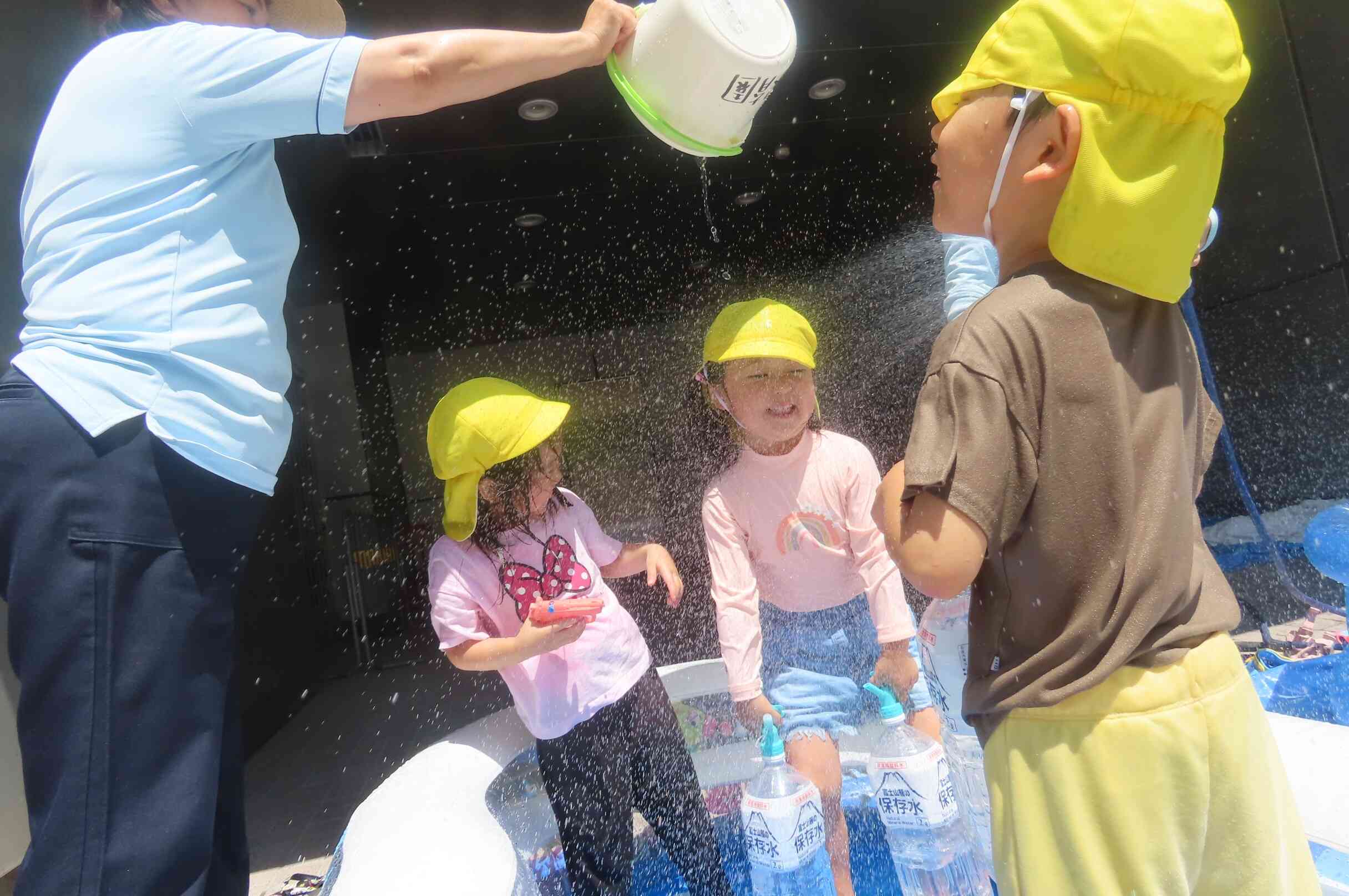 水遊び開始！