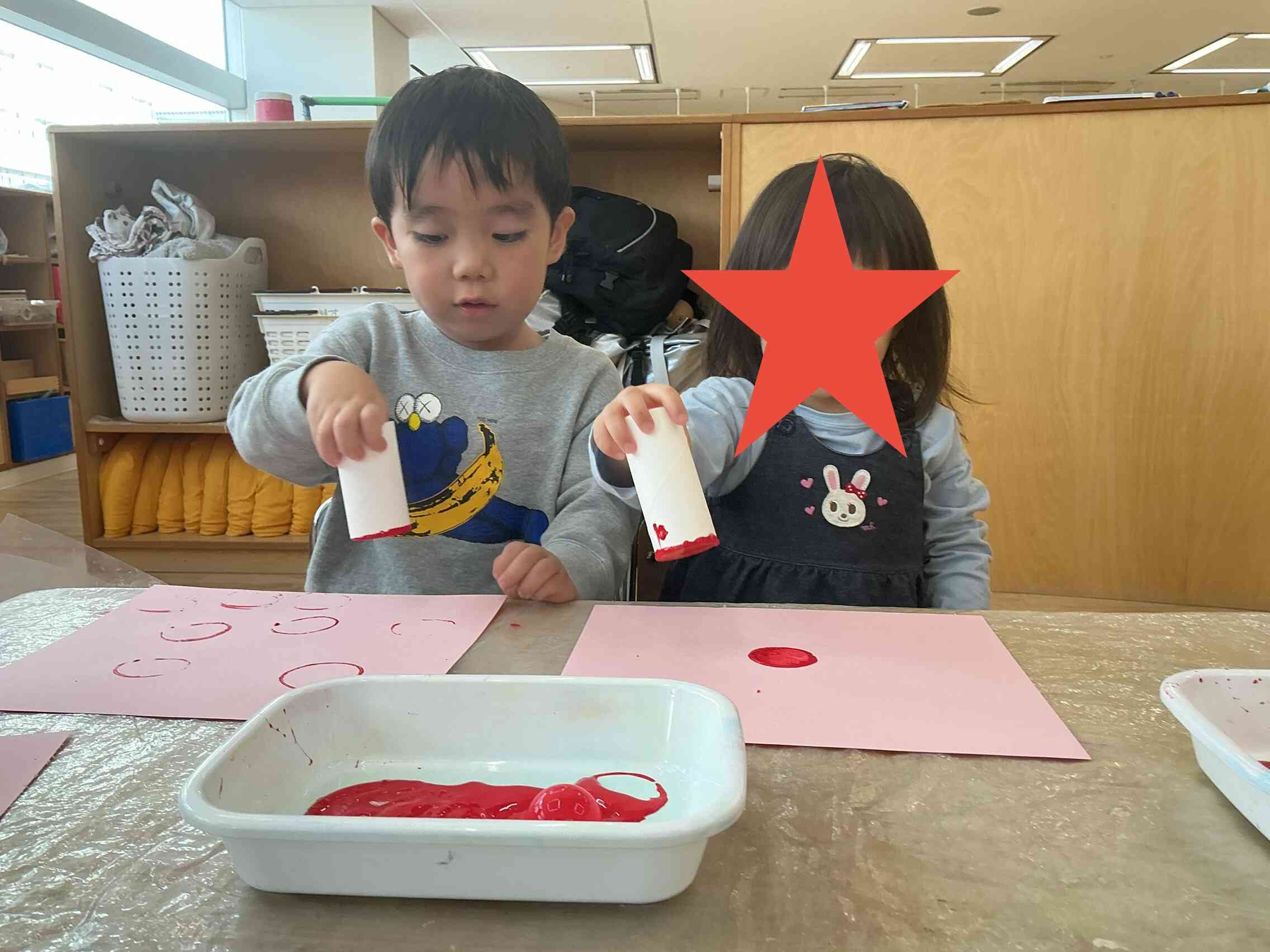 ギューッポン！上手に押せたね♪