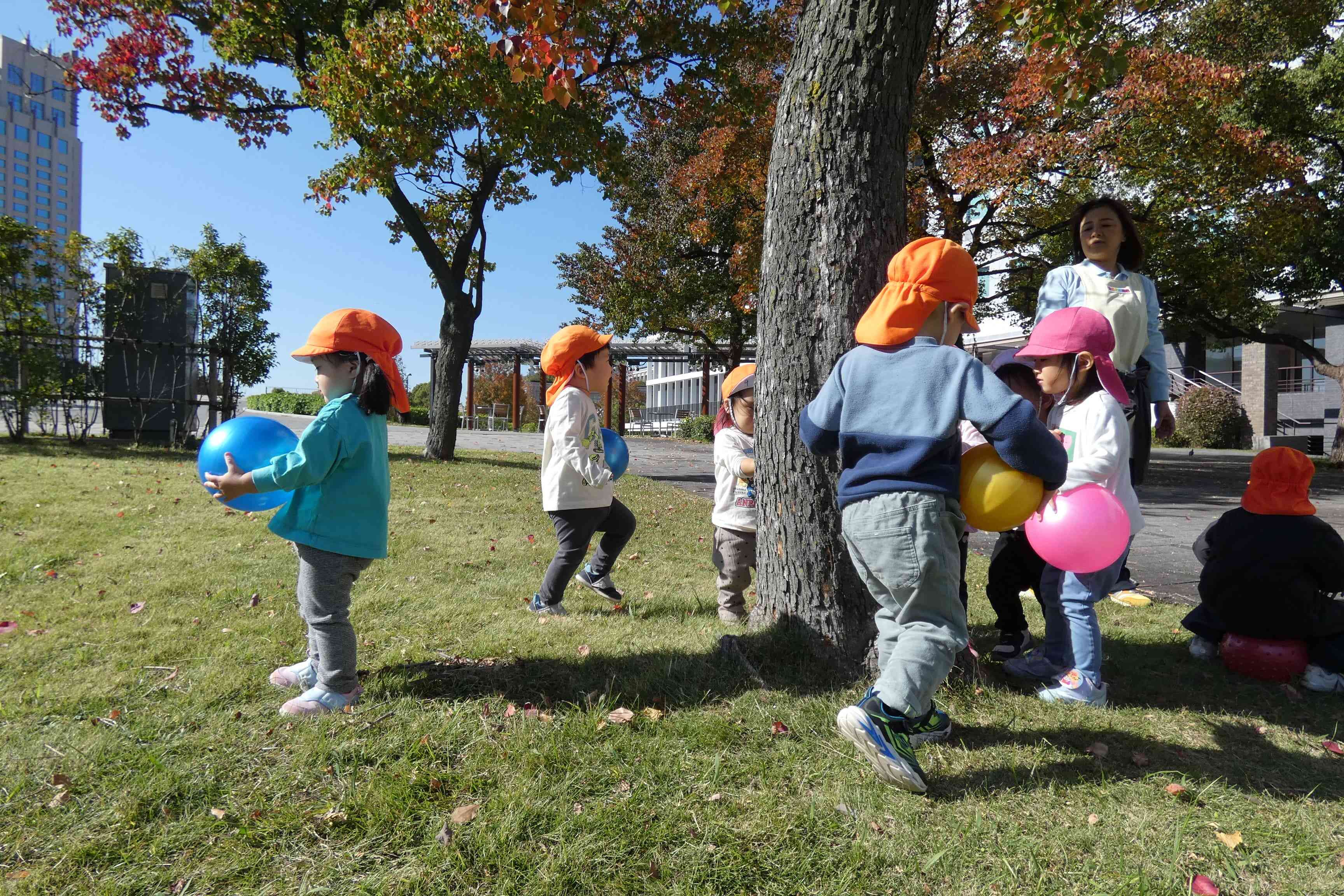 葉っぱ落ちてる！！