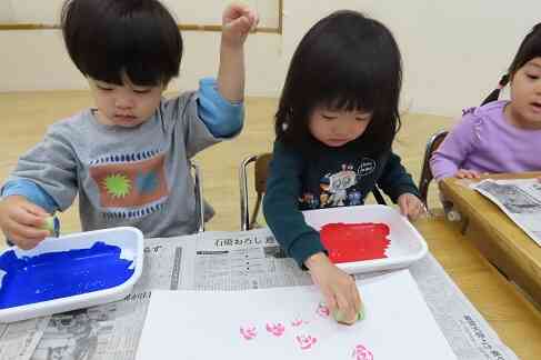 小松菜スタンプの様子です♡