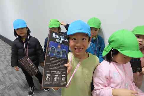 スタンプラリーにチャレンジ(以上児組 3・4・5歳児)