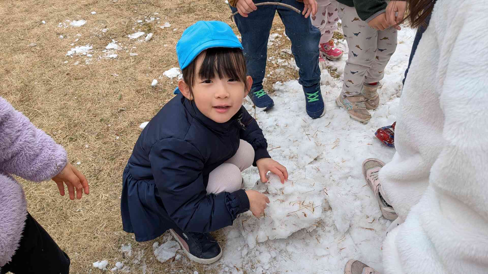 手つめたーい！！でも楽しい！