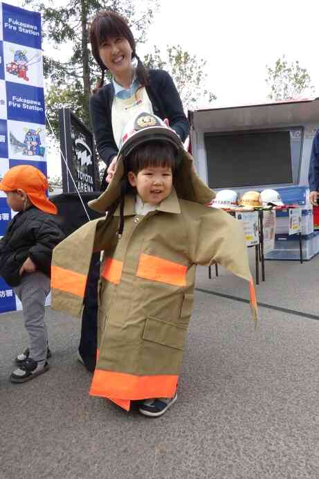 消防士さんに変身☆