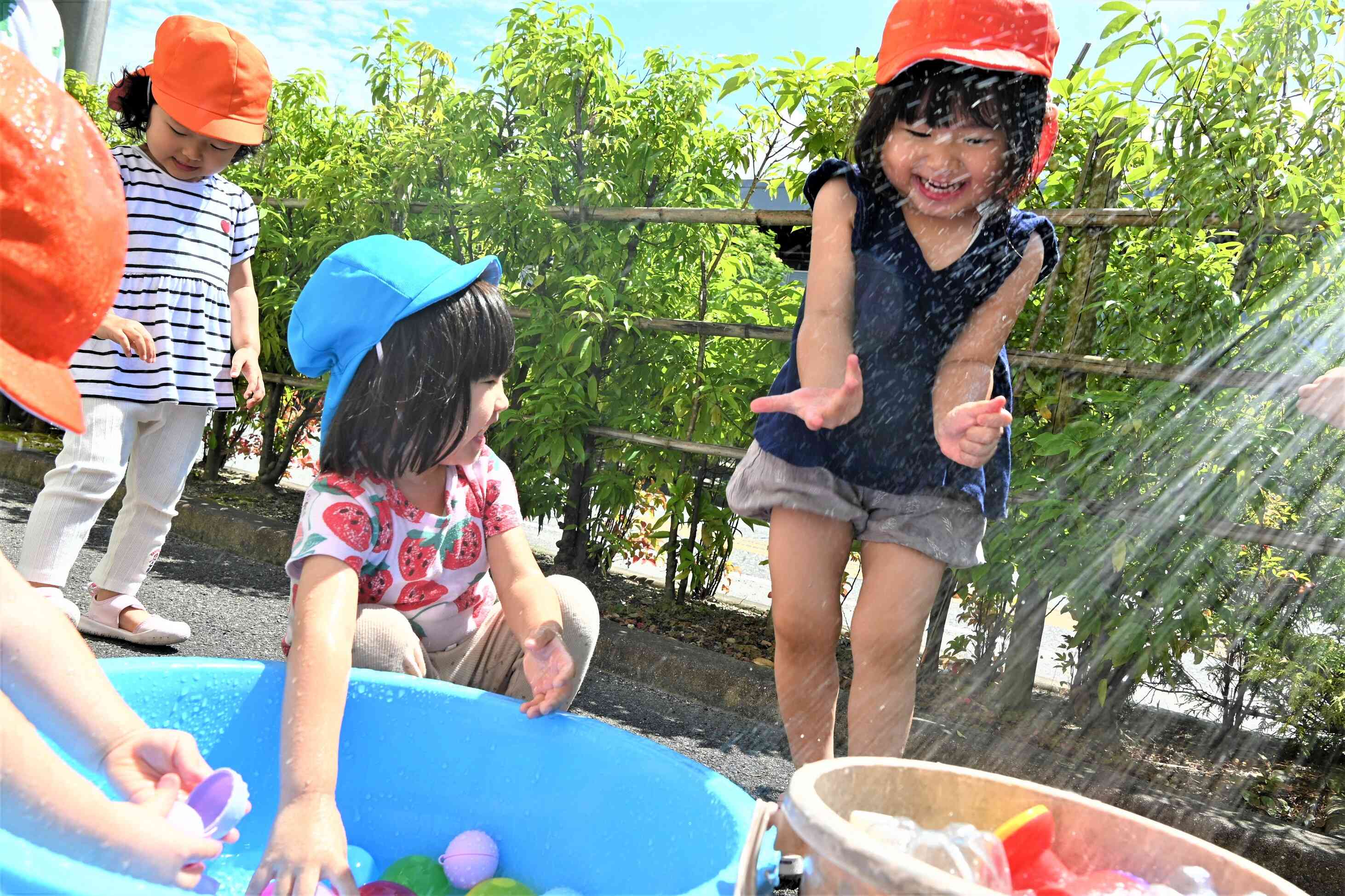 水遊び♪うさぎぐみ