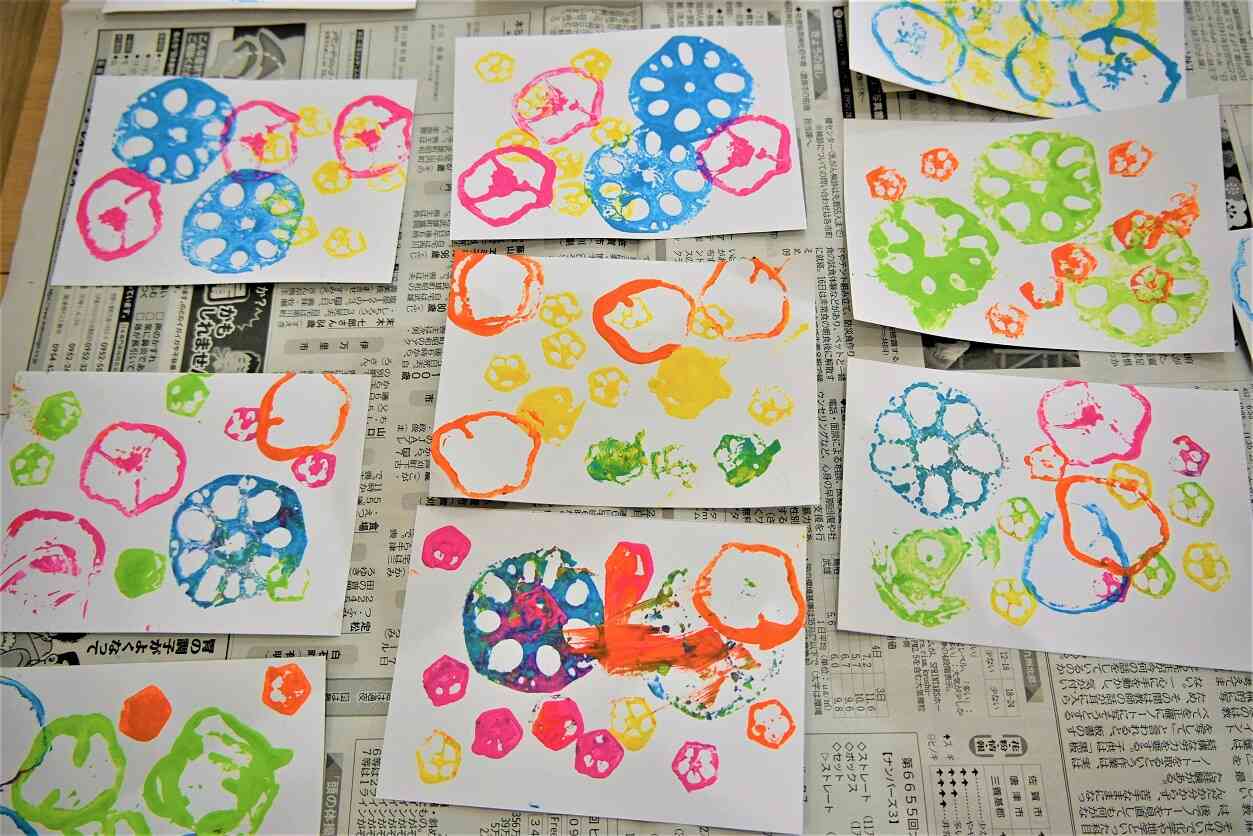 カラフルな作品ができました♡
