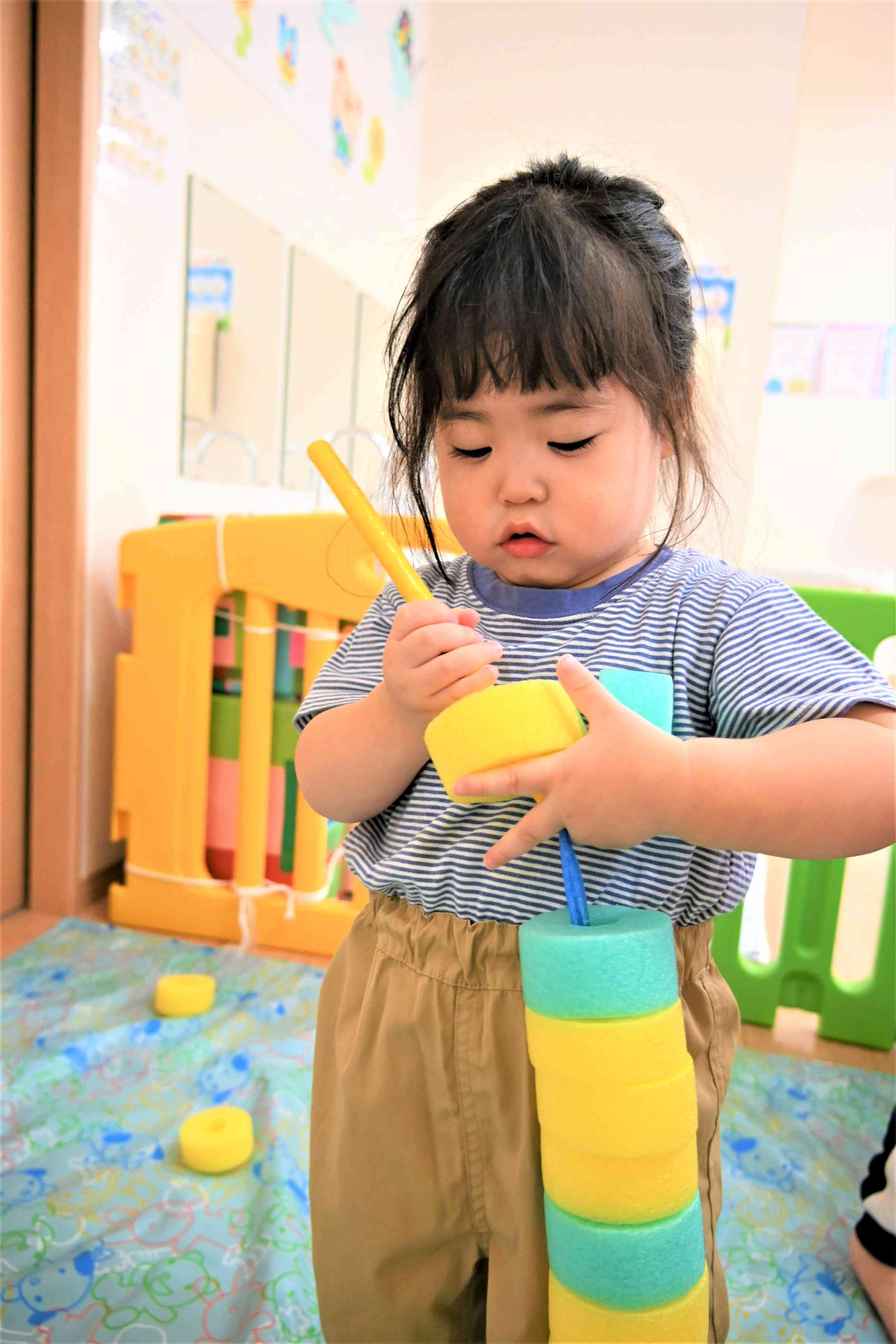 巨大ひも通し☆あひるぐみ