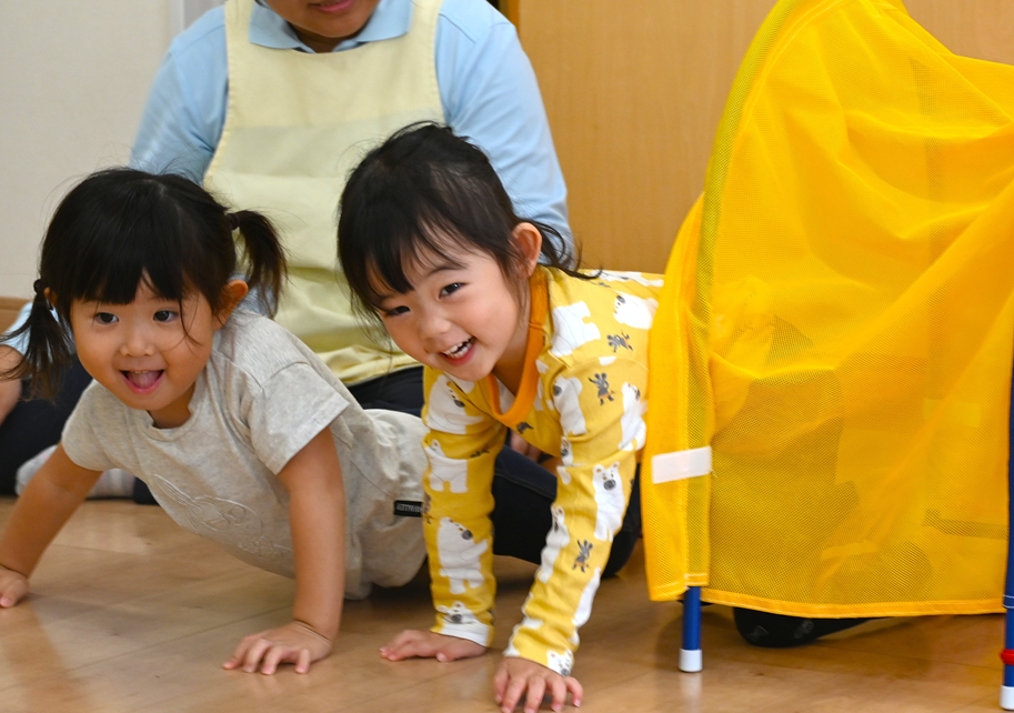 トンネルくぐり♪