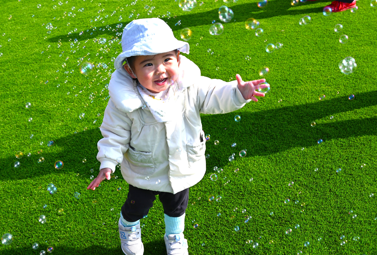 園庭で遊びました♪