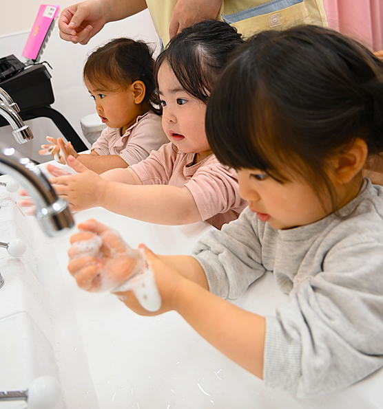 食育☆手洗いの方法を知ろう