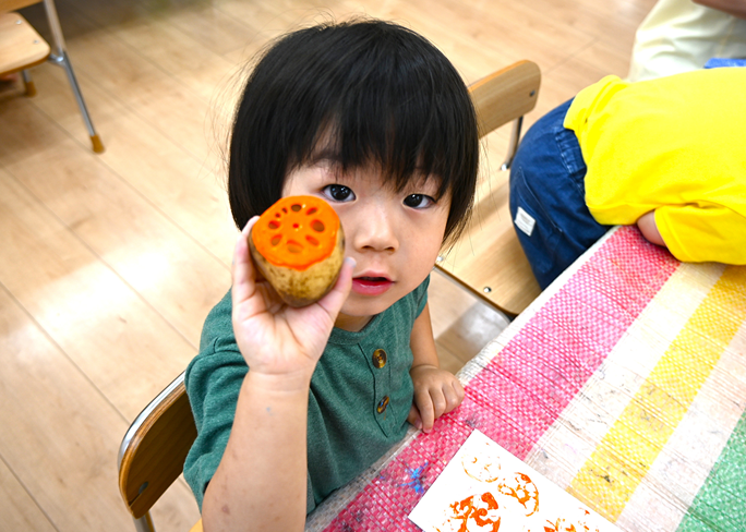 食育☆野菜スタンプをしよう