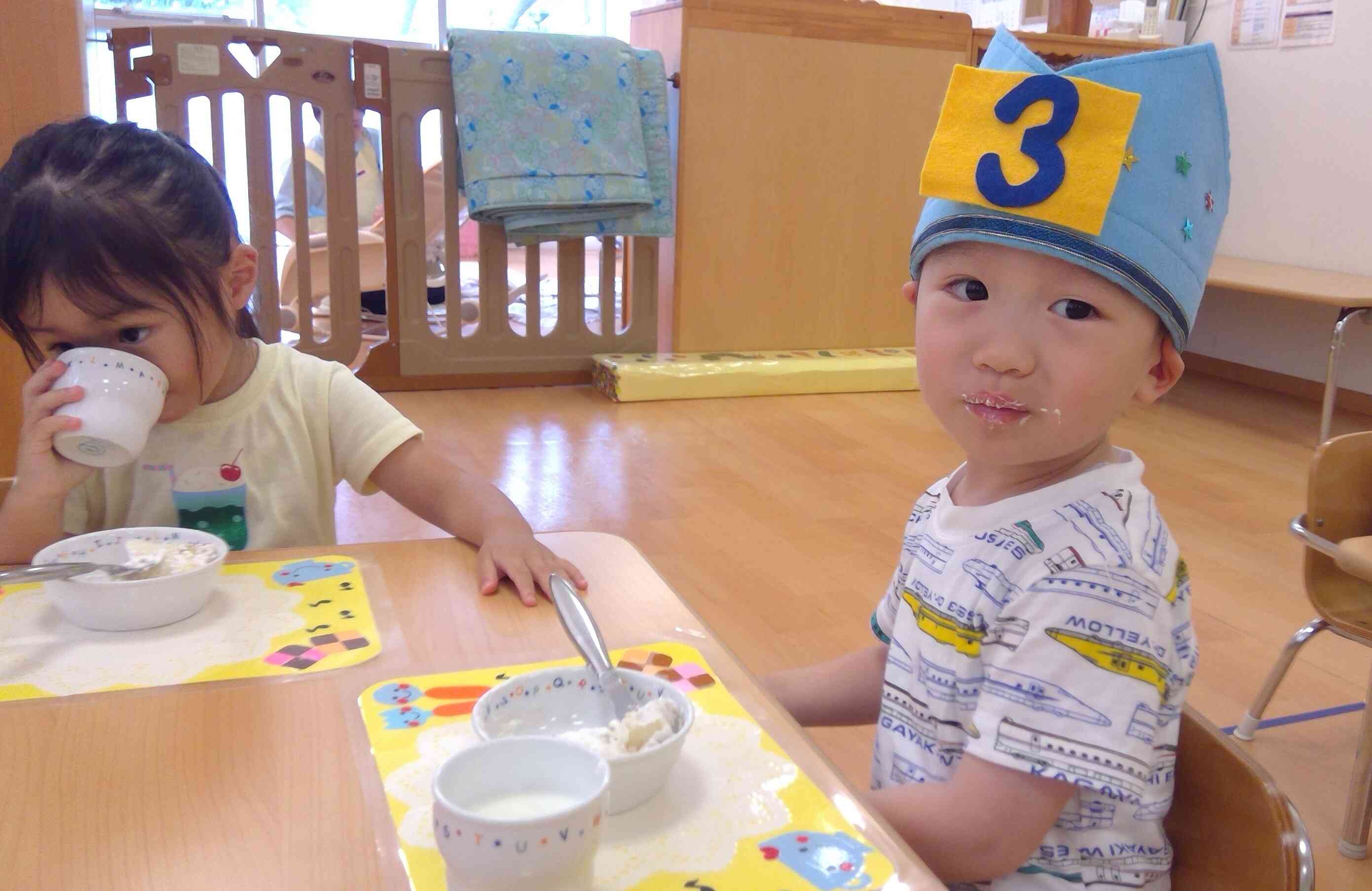 ケーキおいしいね！