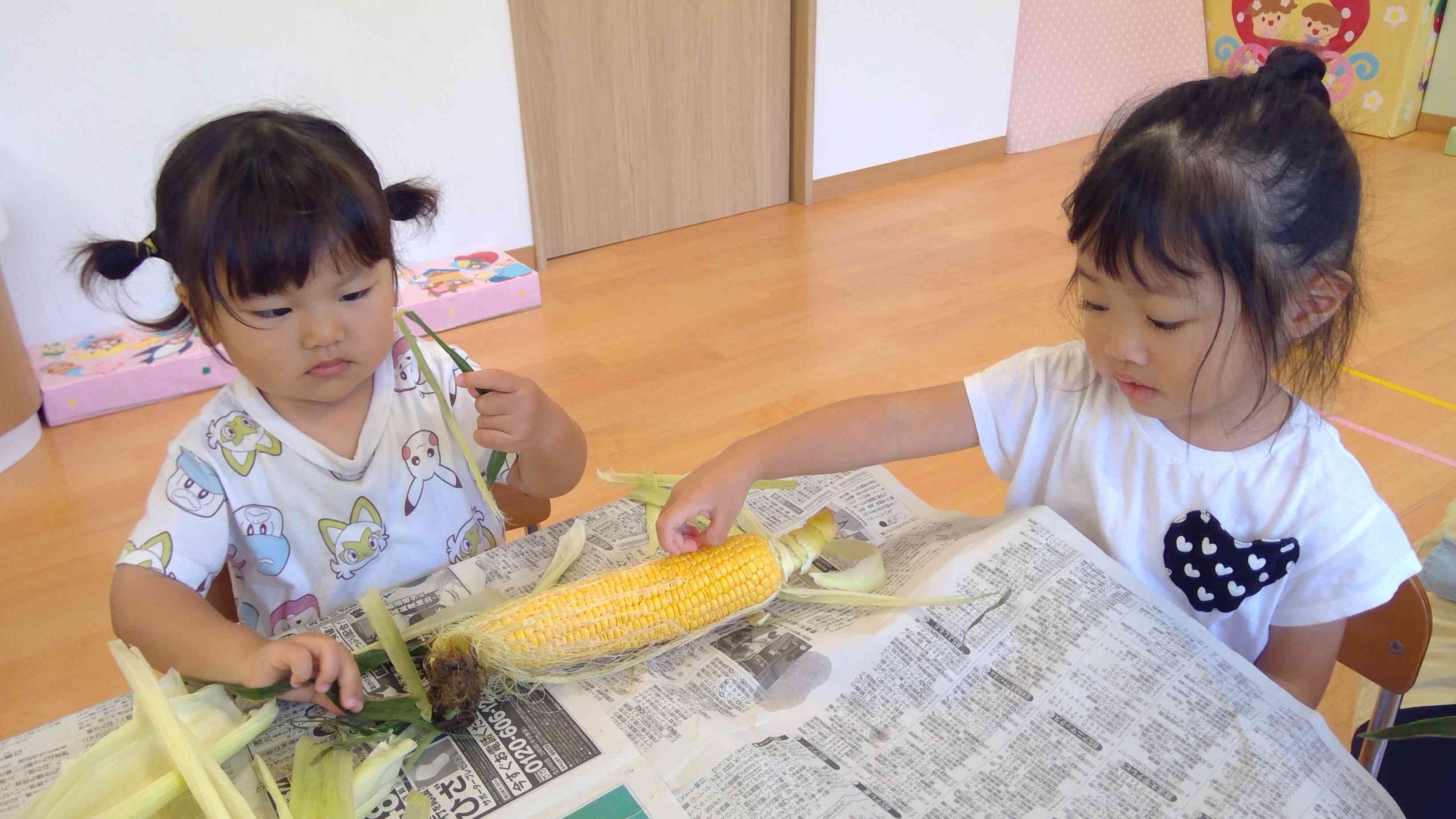 とうもろこし大きいね！