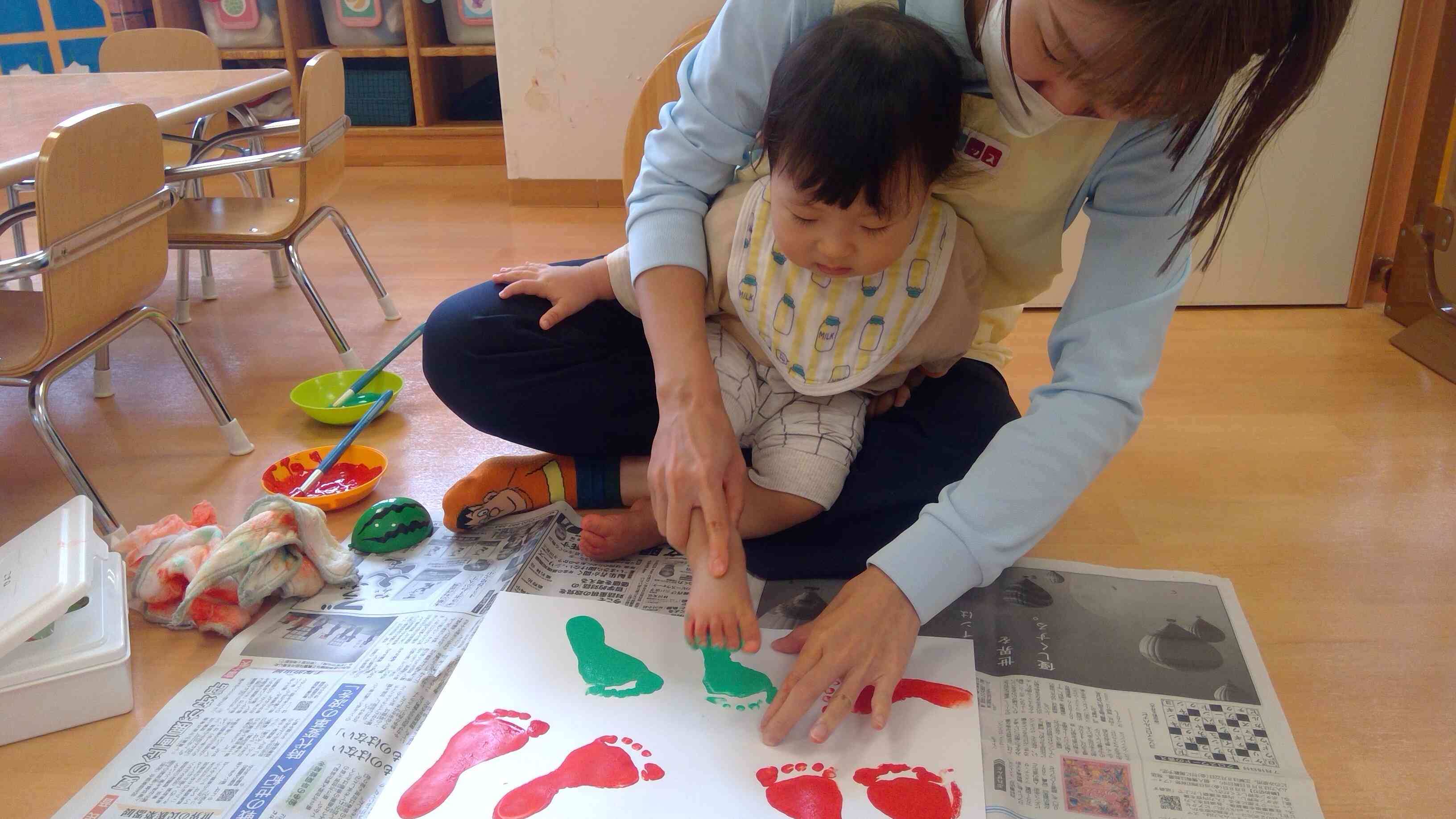 ひよこ組さんは何を作っているのかな？