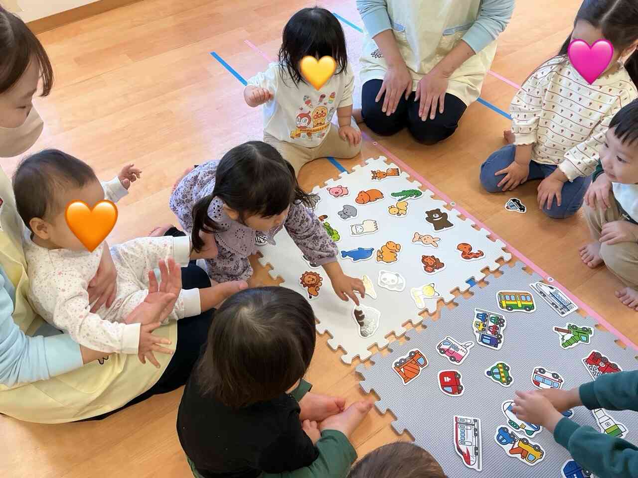 「あった～」と見つけると大喜び。