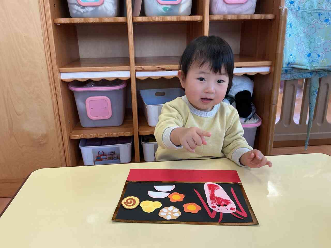 1月の製作（ひよこ組）