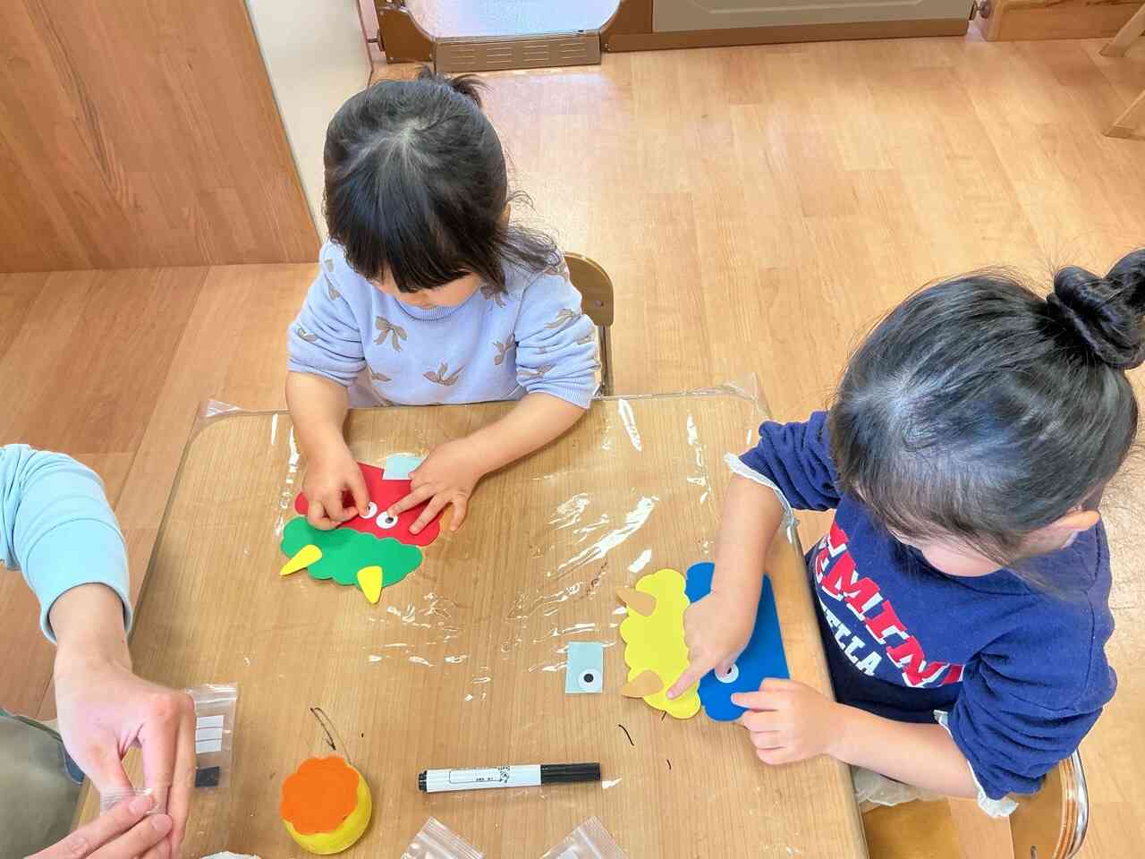 オニのお面を作ったよ！！