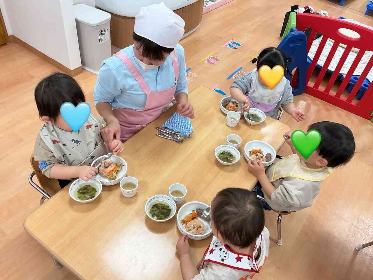 パクパク食べてあっという間に完食！！