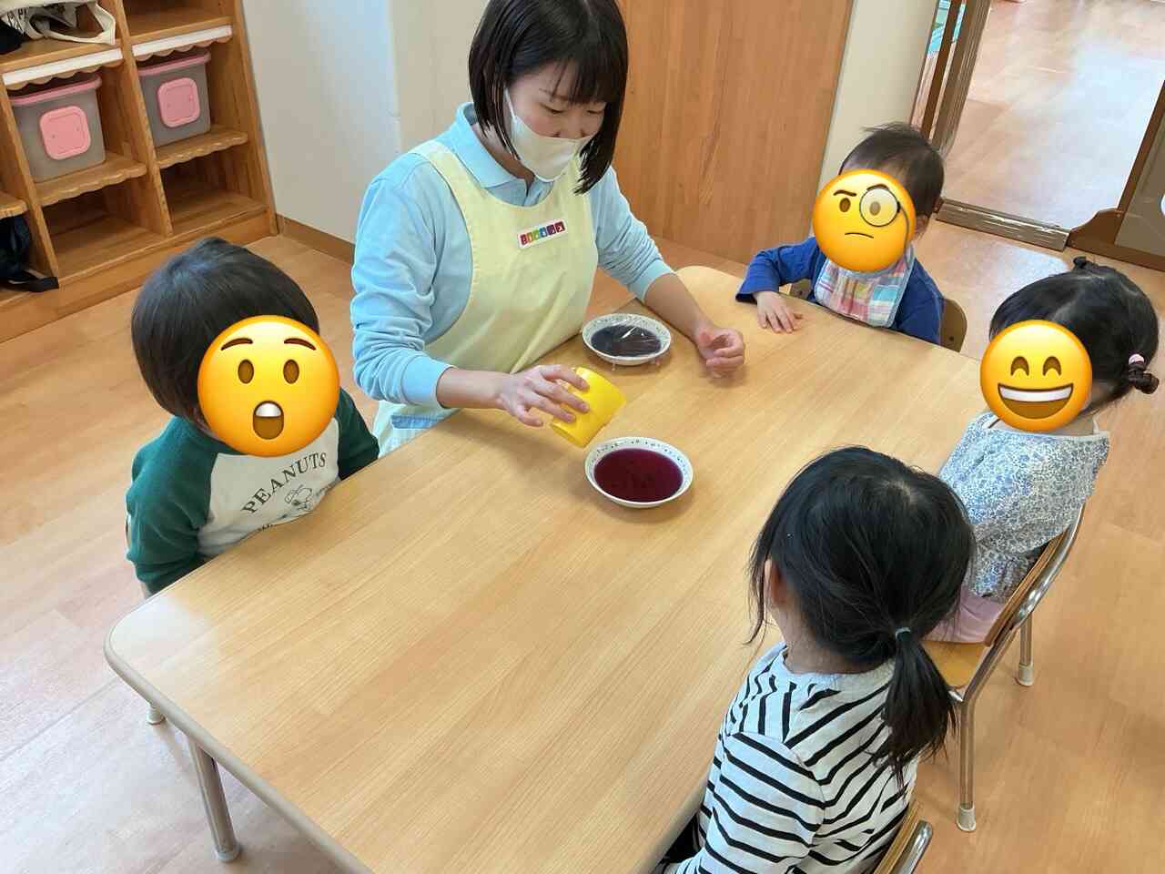 お酢とベーキングパウダーを入れてみると、、、？