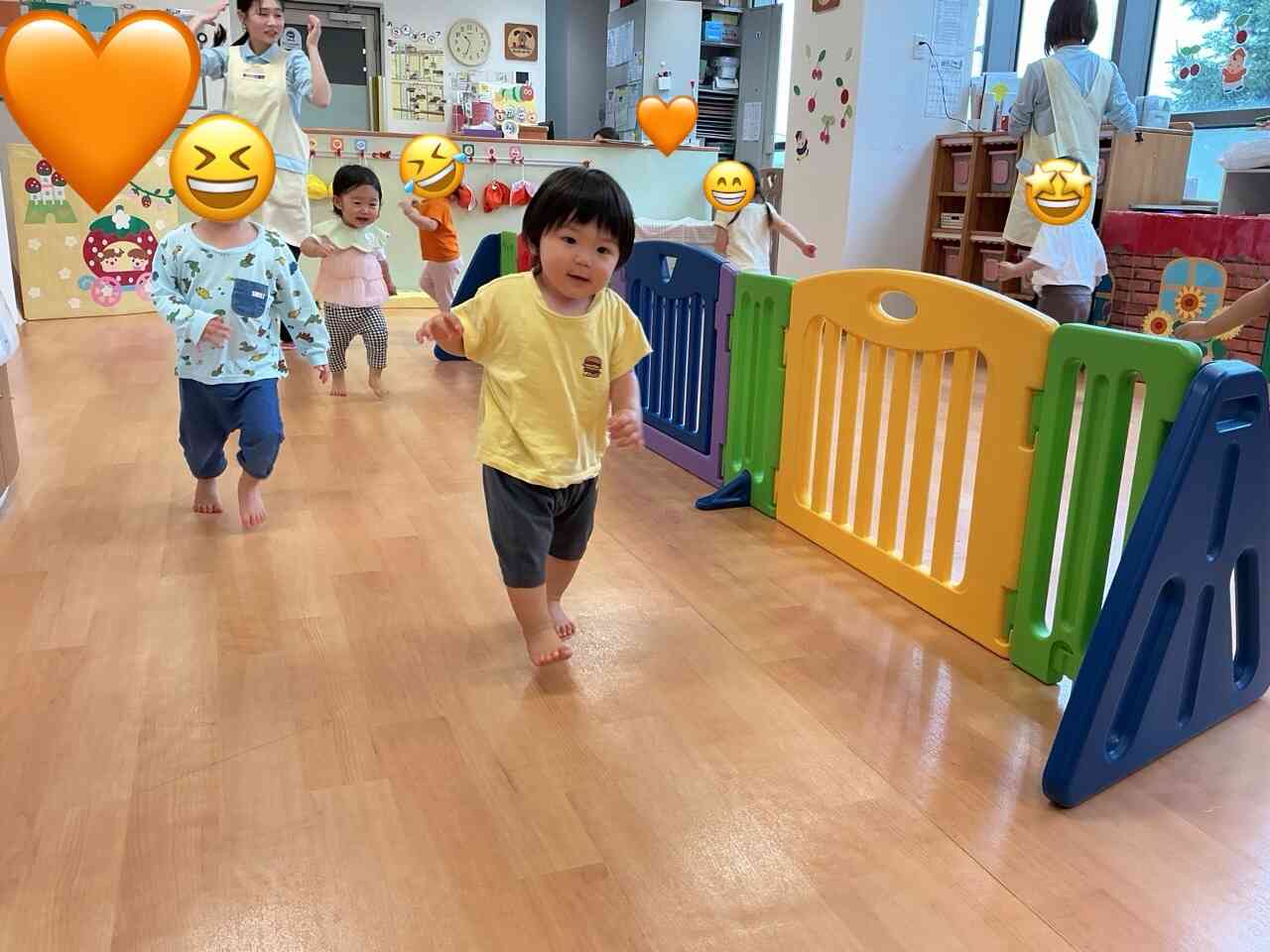 最後はみんな大好きかけっこ♪