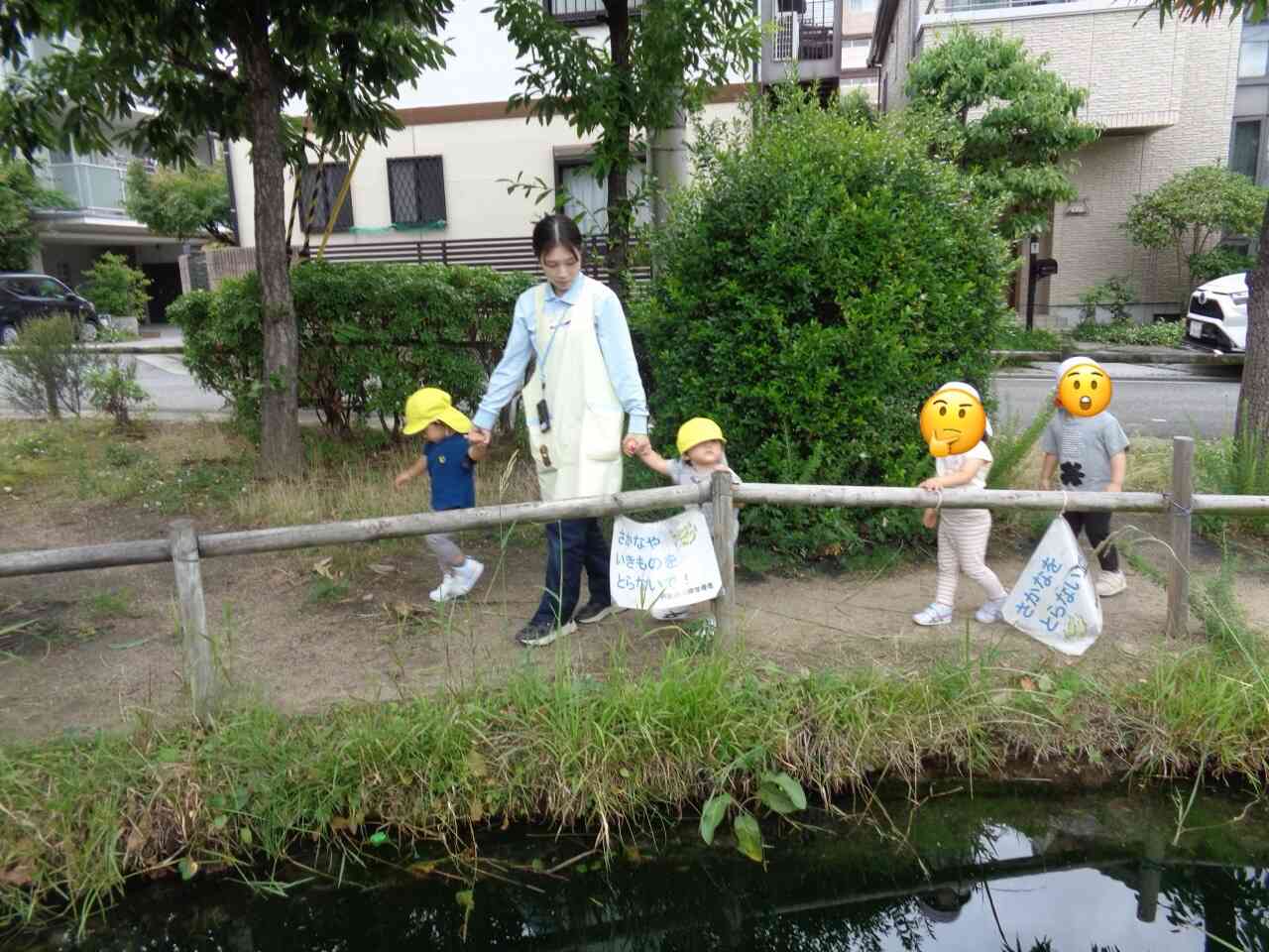 お池に何がいるかな？？
