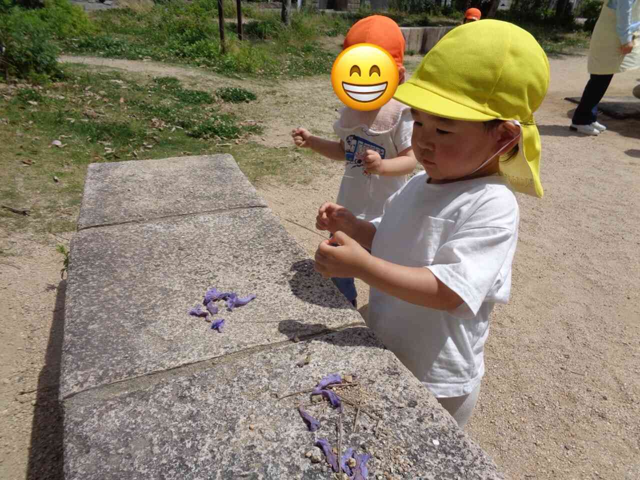 お花を見つけたよ！