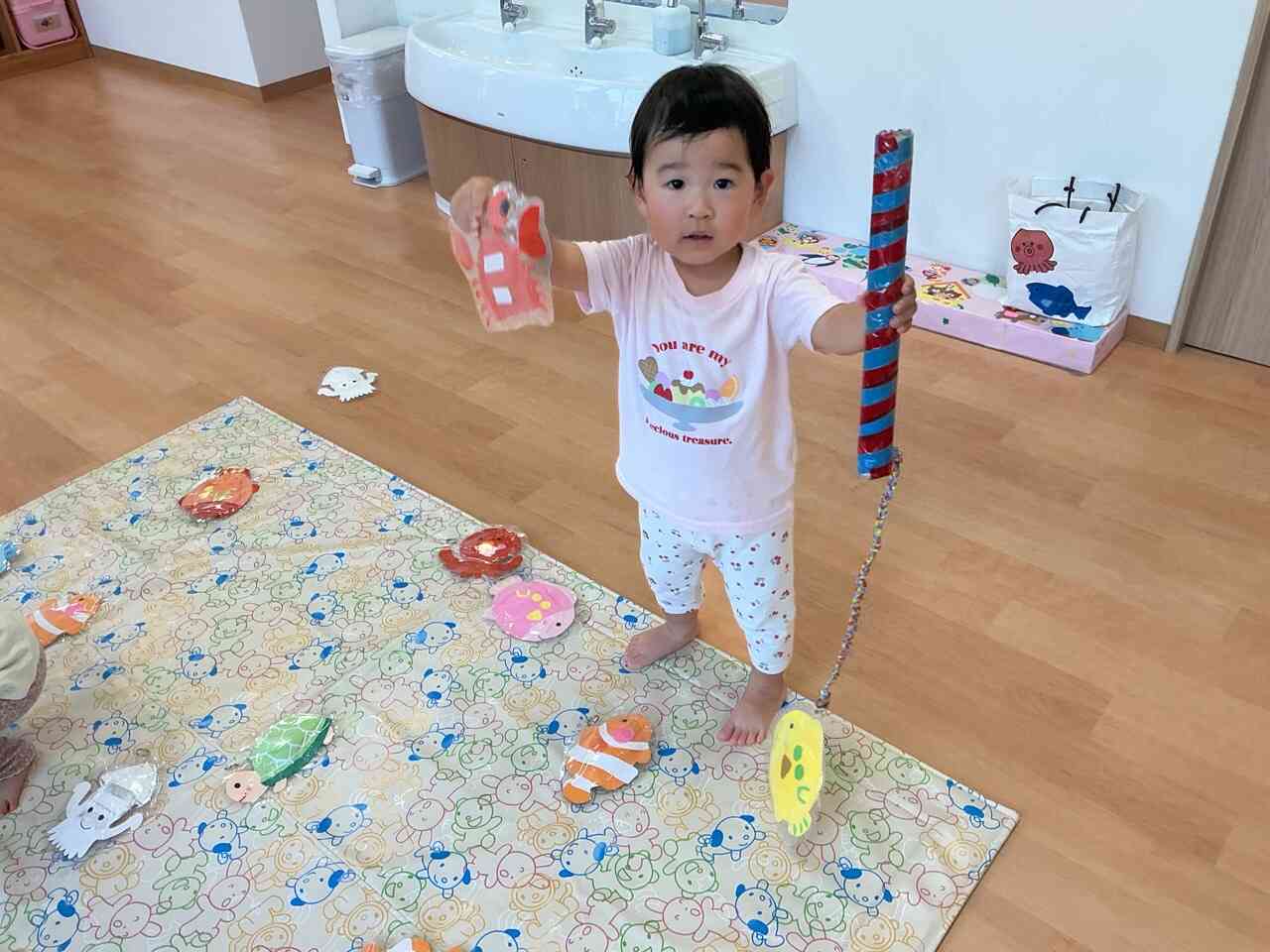 魚釣りもしたよ！
