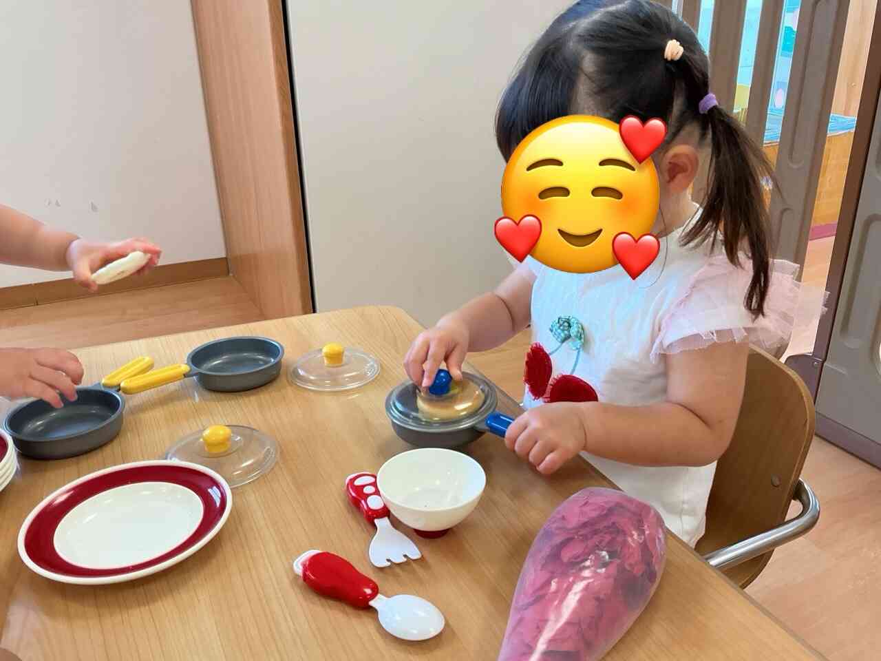 最後はおままごと♪