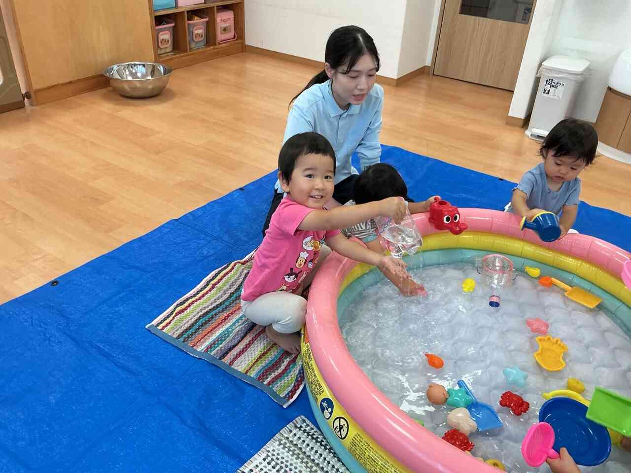 水遊び始まるよー！！
