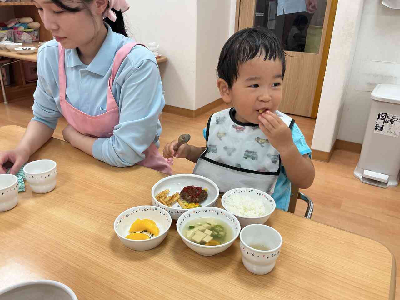 給食も誕生日仕様♪