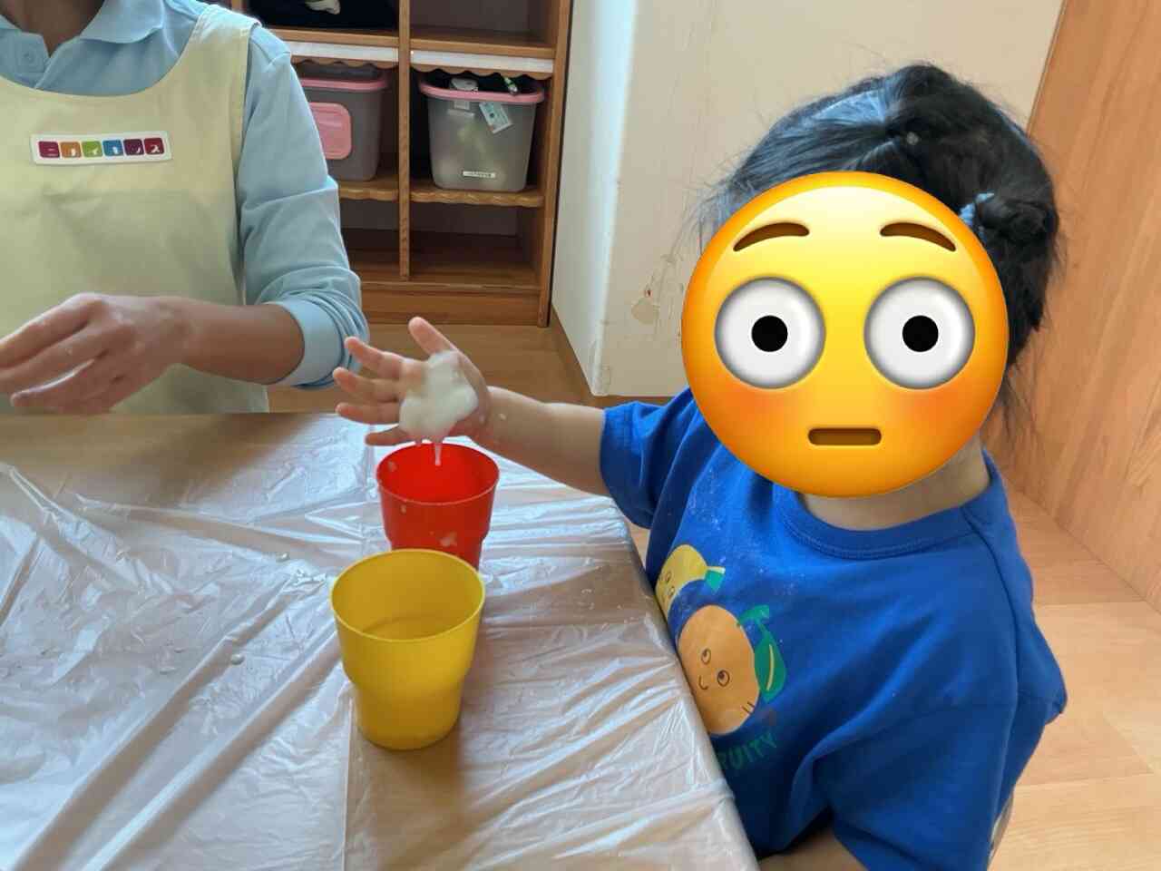 片栗粉って変身するんだ！！