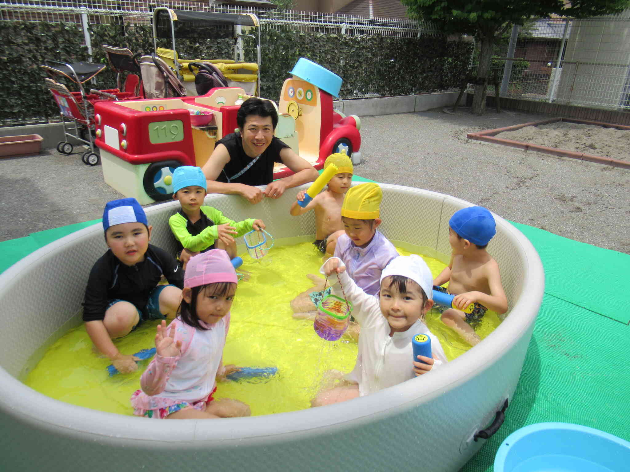 おもいっきりプールで楽しむことができました!【5歳児クラス:きりん組】
