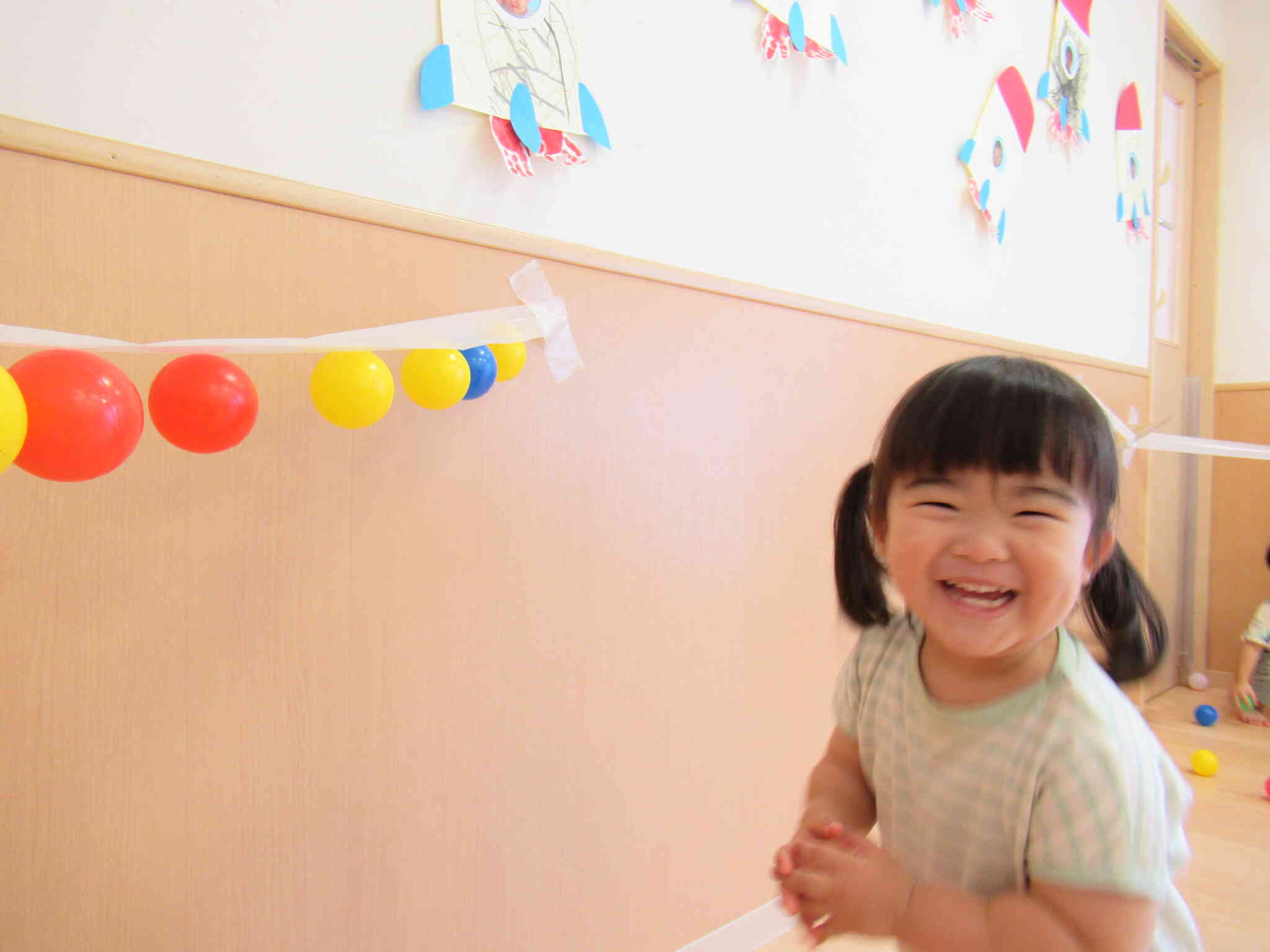 おもいっきり室内あそび！【1歳児クラス：あひる組】