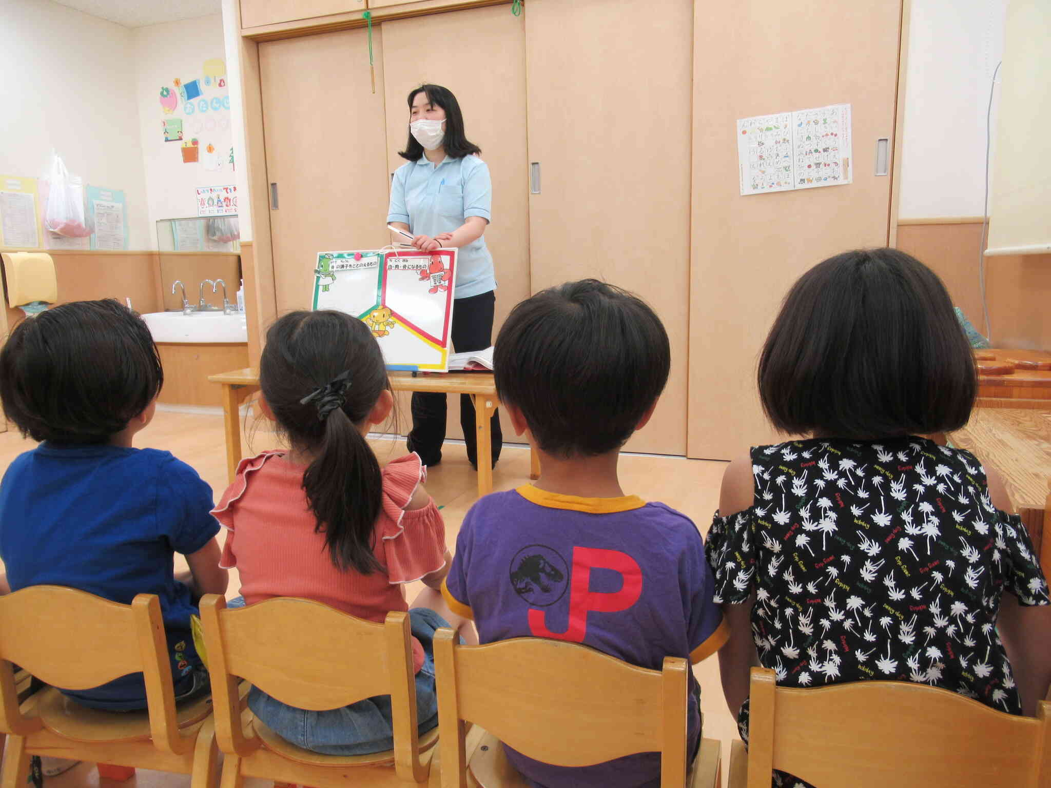 食育：三色食品群について知ろう！【5歳児クラス：きりん組】