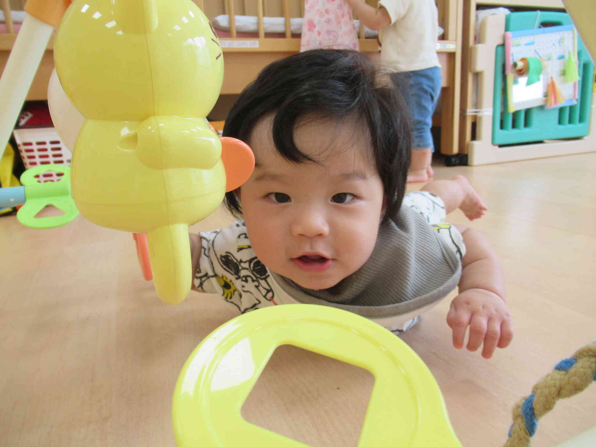 笑顔でタッチ！