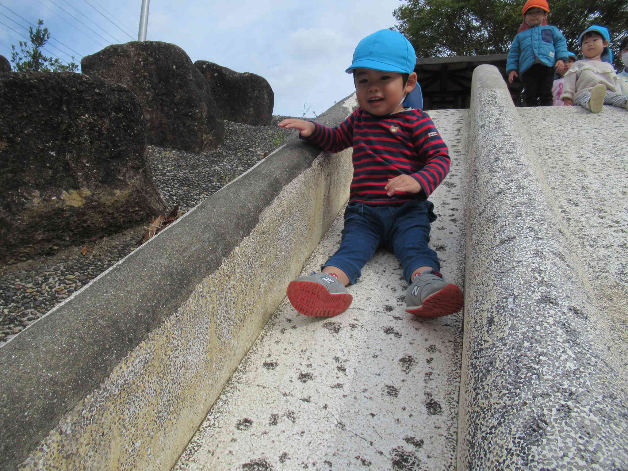 すべり台って楽しいね！