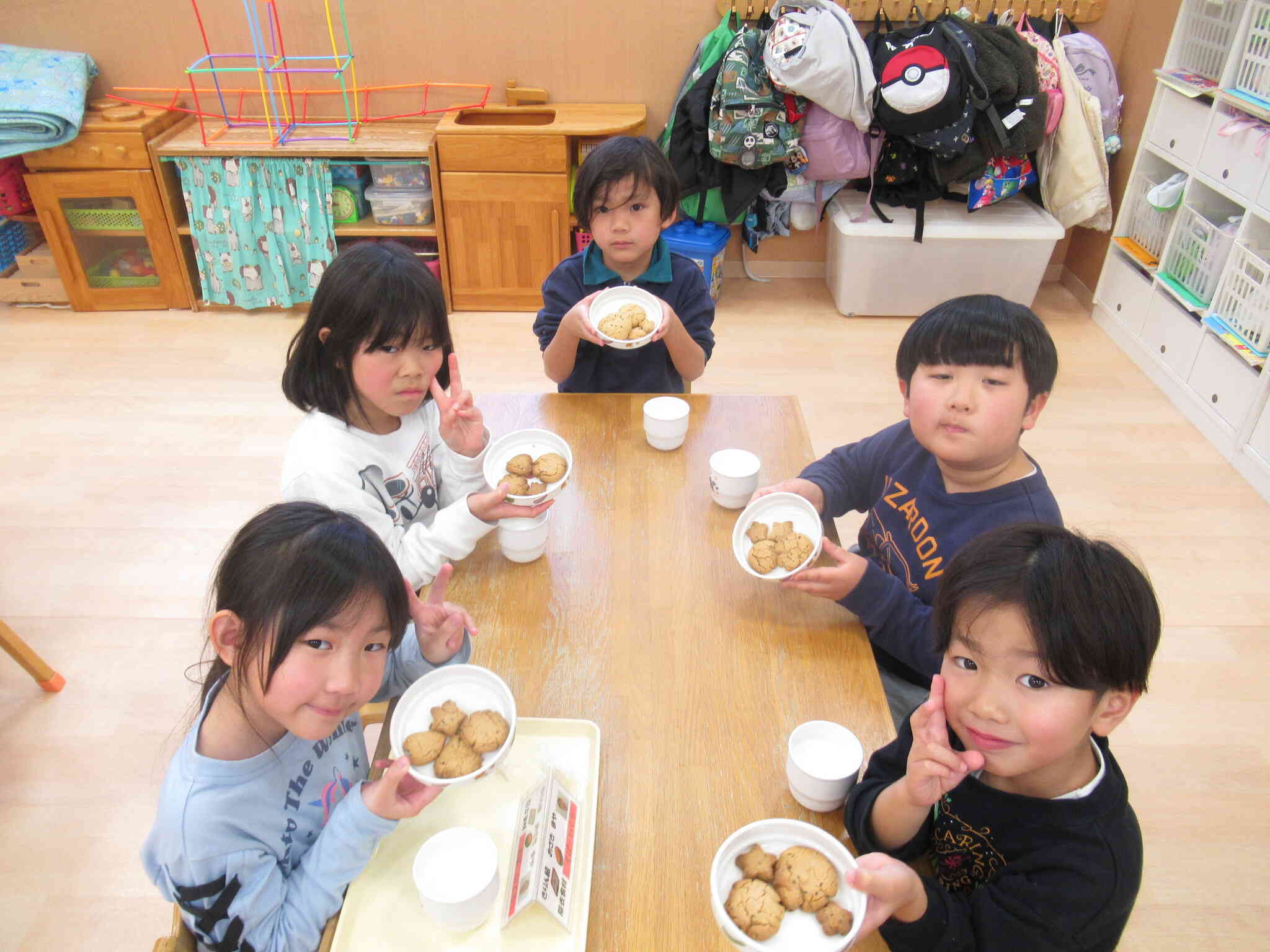 【食育】クッキーを作ってみよう！【５歳児クラス：きりん組】