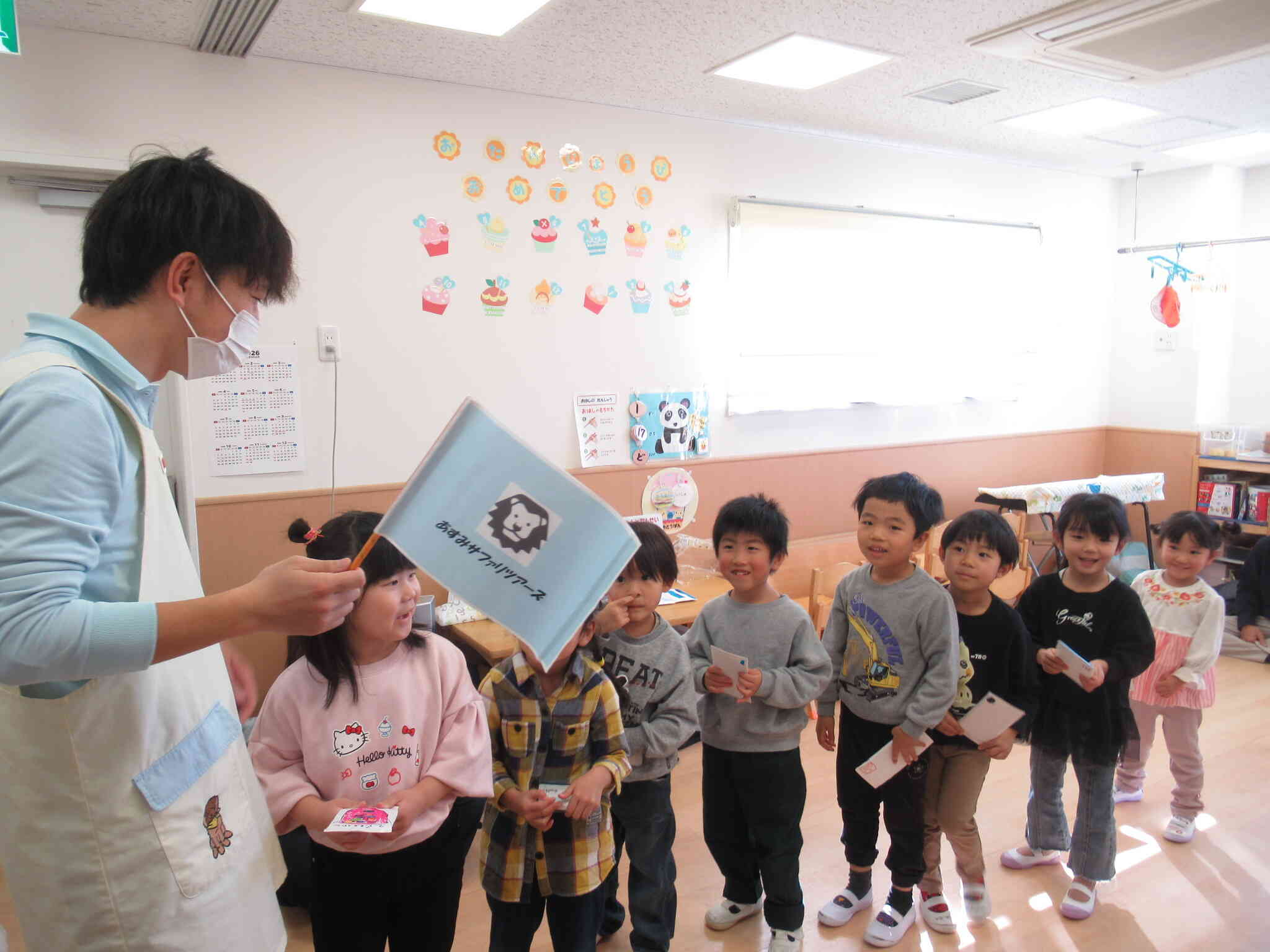 4歳児クラス:ぱんだ組では、STEAM教育で実施した「動物パレード」を披露!