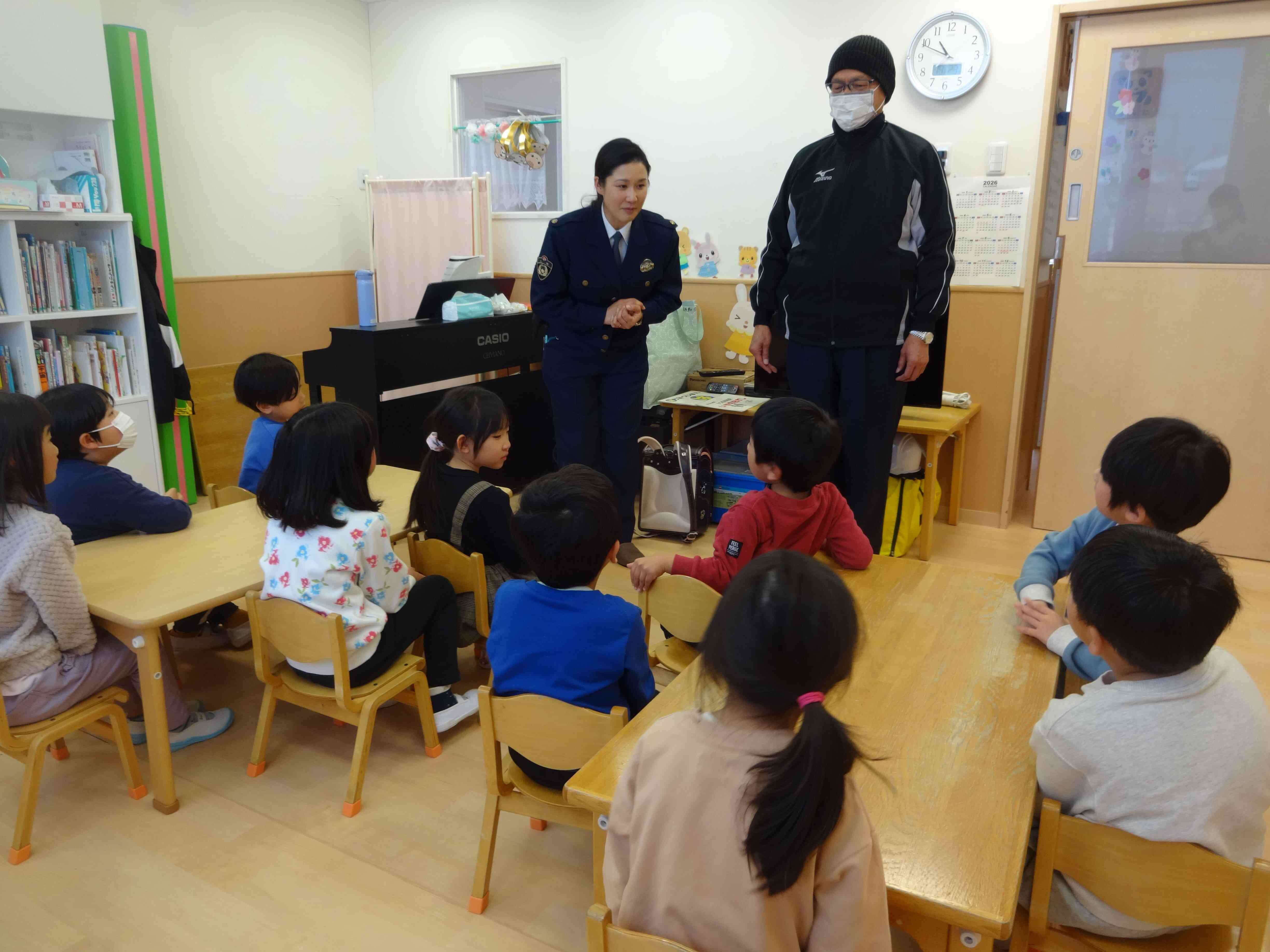 不審者の特徴について確認していきました。