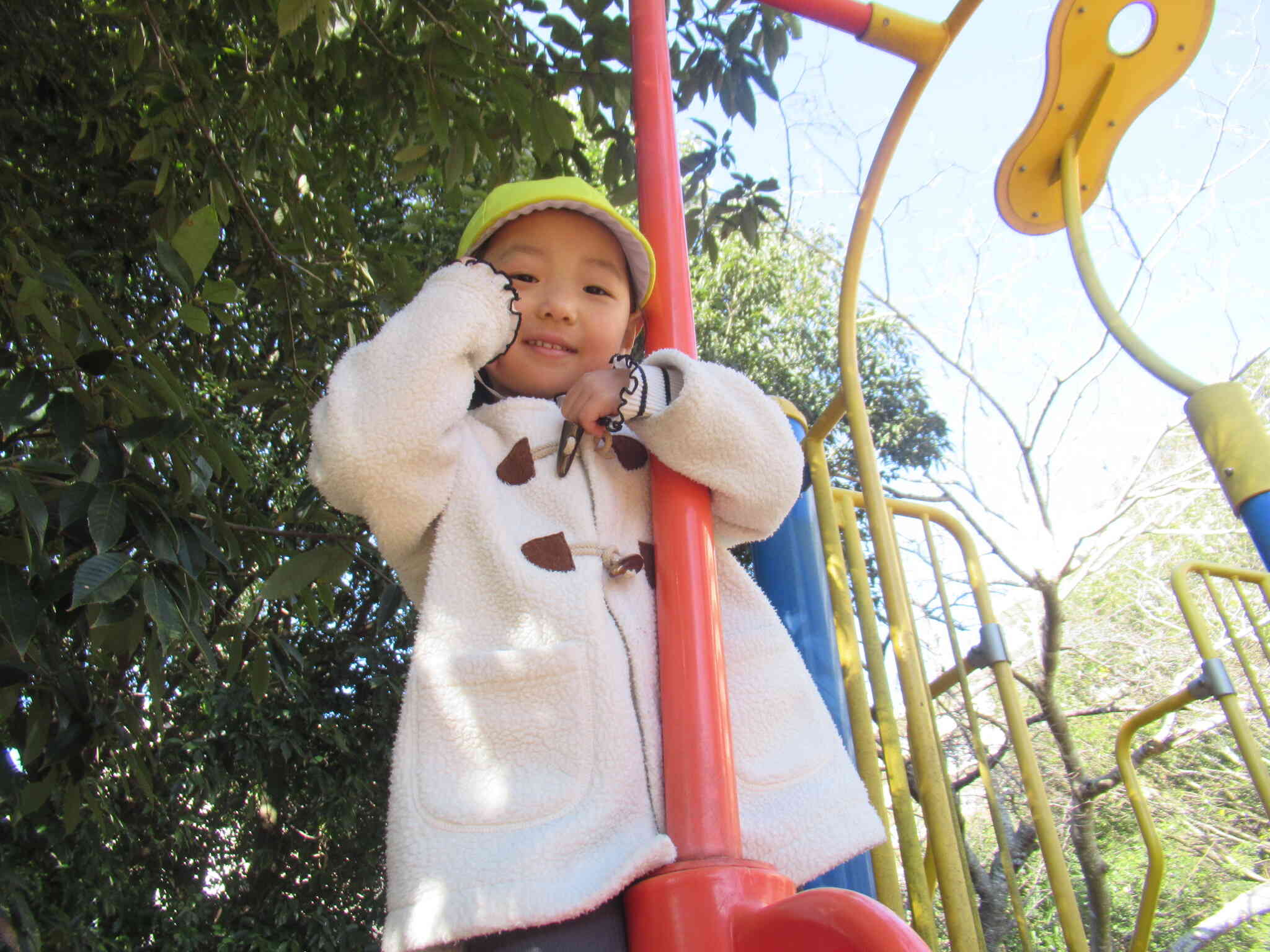 上り棒に上ることができました！