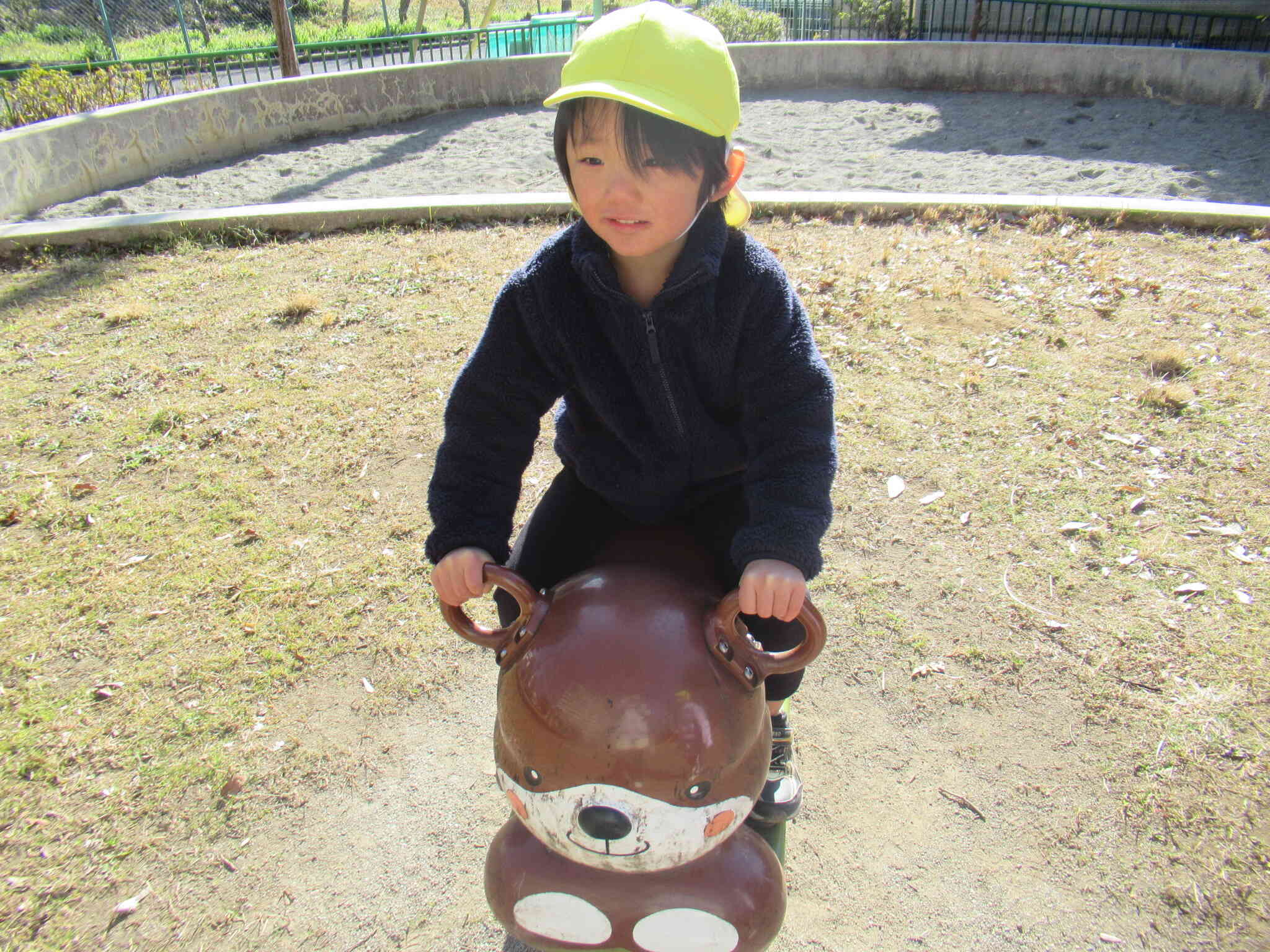 バランスを取りながら乗ります！